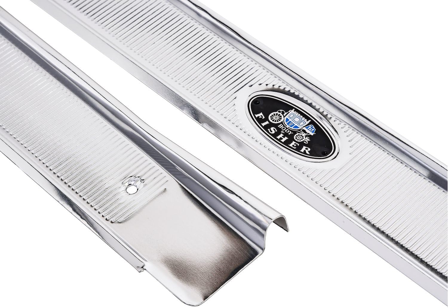 JEGS 90383 Door Sill Plates 1964-1967 GM A-Body 2-Door Models Polished Aluminum