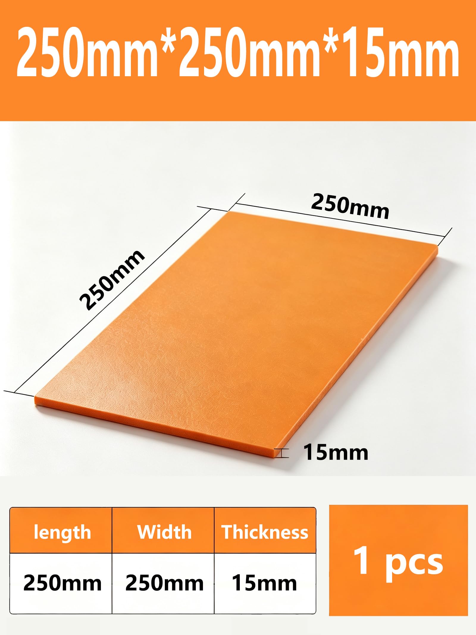 Placa de Baquelita Fenólica 15mm para Fabricación Personalizada,250mm*250mm*15mm
