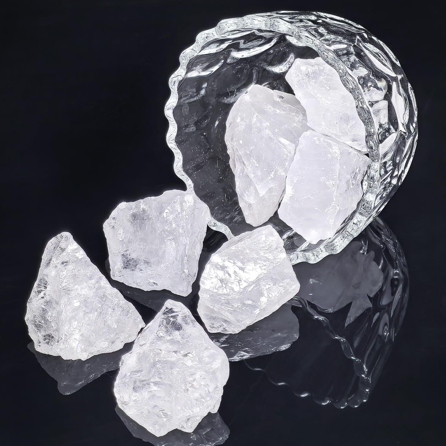 Nvzi Raw Clear Quartz Crystals Bulk, Real Gemstones and Crystals, Rocks and Minerals, Healing Crystals - Image 4