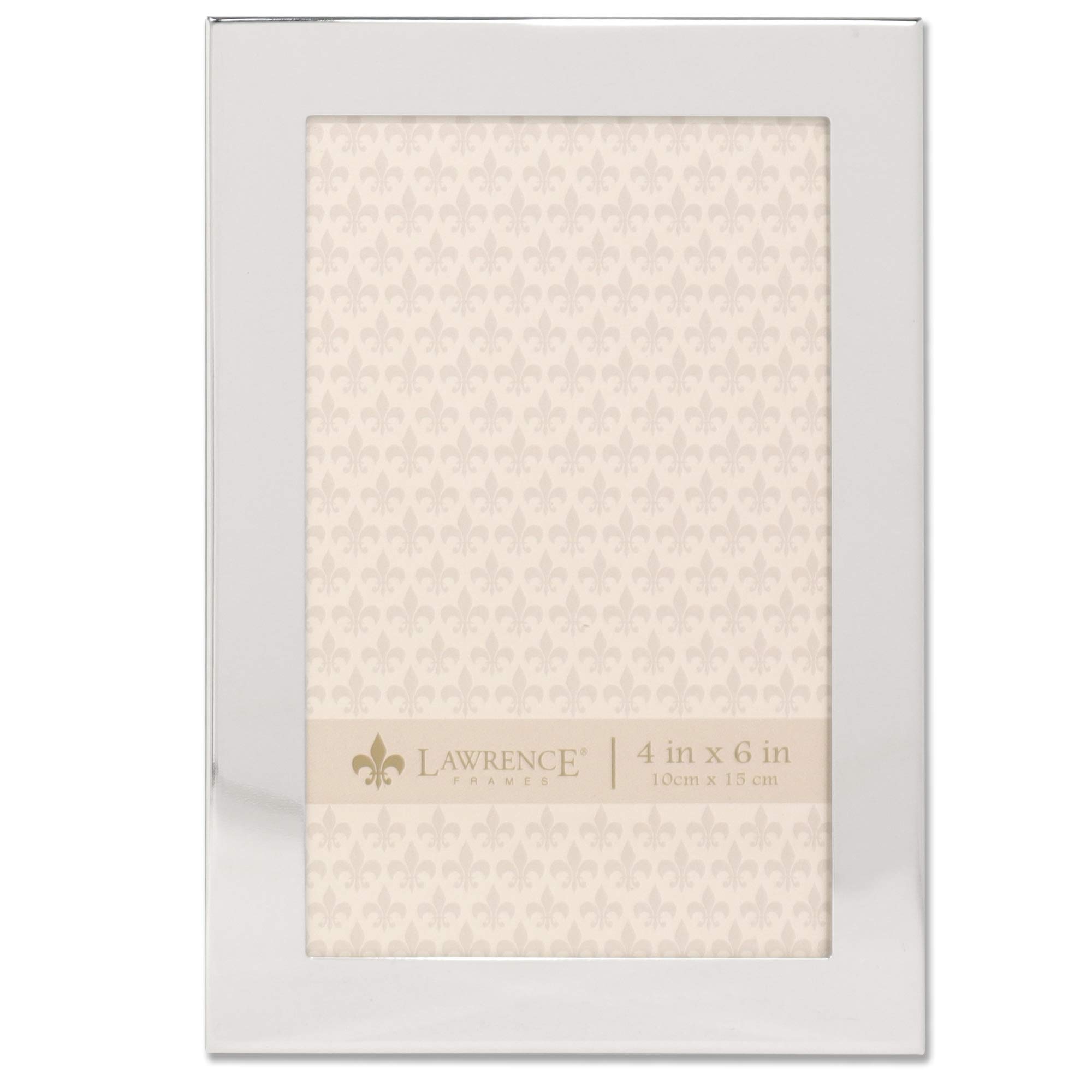 Lawrence Frames Picture Frame, Metal, Silver, 4x6