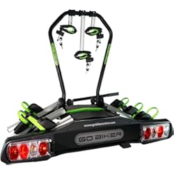 Portabicicletas Thule Euroway 3 Bicis 923 GO BIKER portabicicletas Speed para 3 Bicicletas Bola de Remolque, basculante, soporta 15kg x Carril, chasis de Acero/Aluminio, Brazos Ajustables, Apto Todo Tipo de Bicicletas