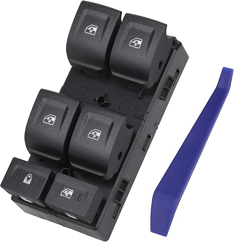 Obaee Botón de control de potencia para interruptor de ventana compatible con Chevy Silverado 1500 2014-2021, Chevrolet Silverado y GMC Sierra 2500