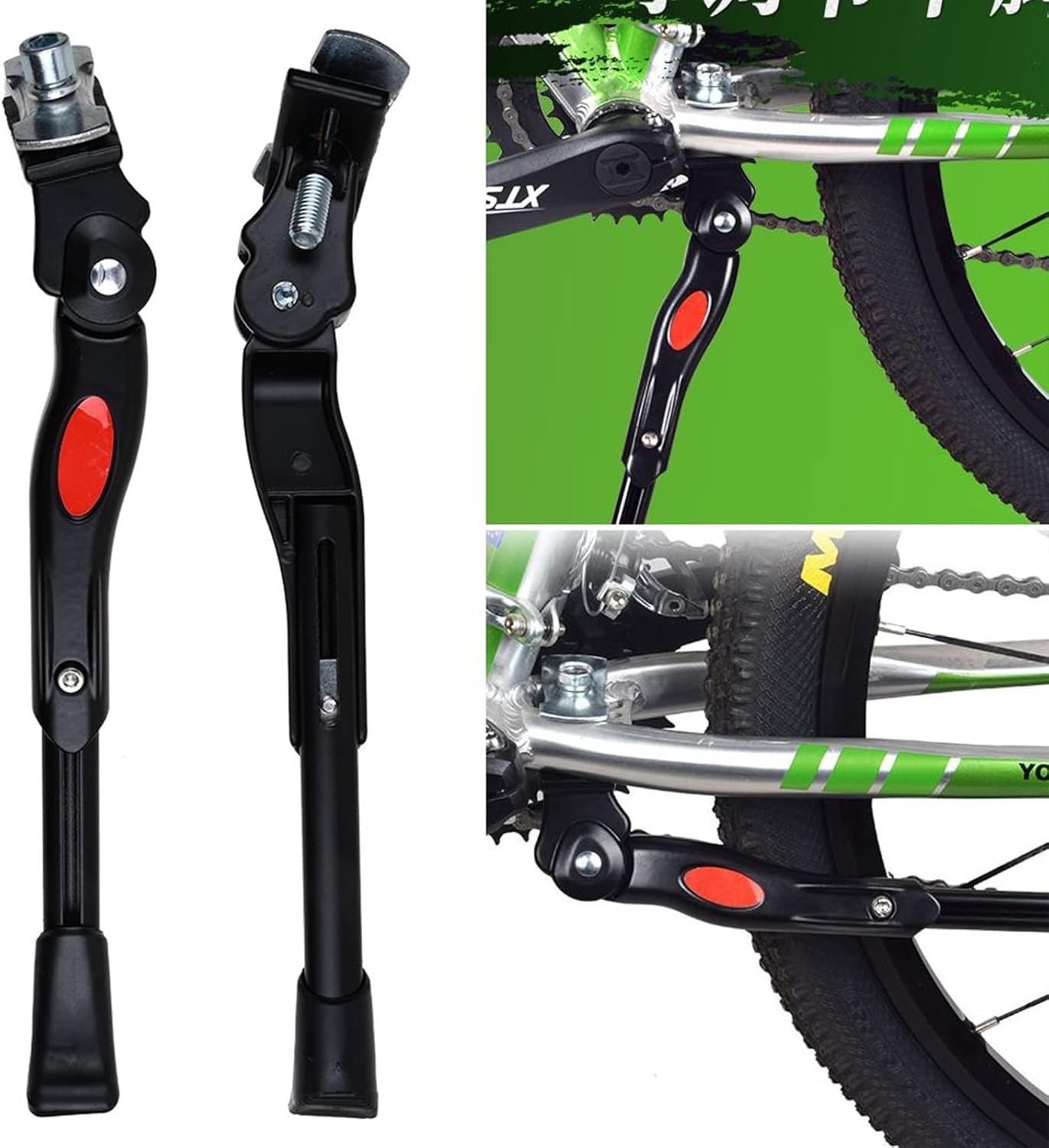Stojak na rower 20, 24, 26", stop aluminium, regulowany, uniwersalny stojak na rower z antypoślizgową gumową nóżką i kluczem imbusowym, do rowerów górskich, wyścigowych