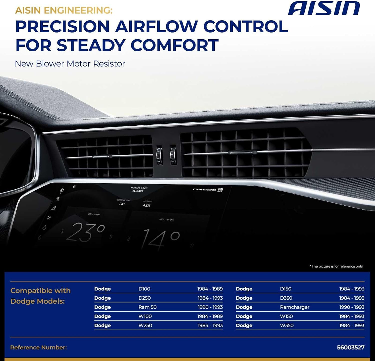 AISIN AFTERMARKET BMRCH-00368 HVAC Blower Motor Resistor