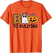 Boo To Bullying Halloween Ghost Anti Bully Unity Day Orange T-Shirt