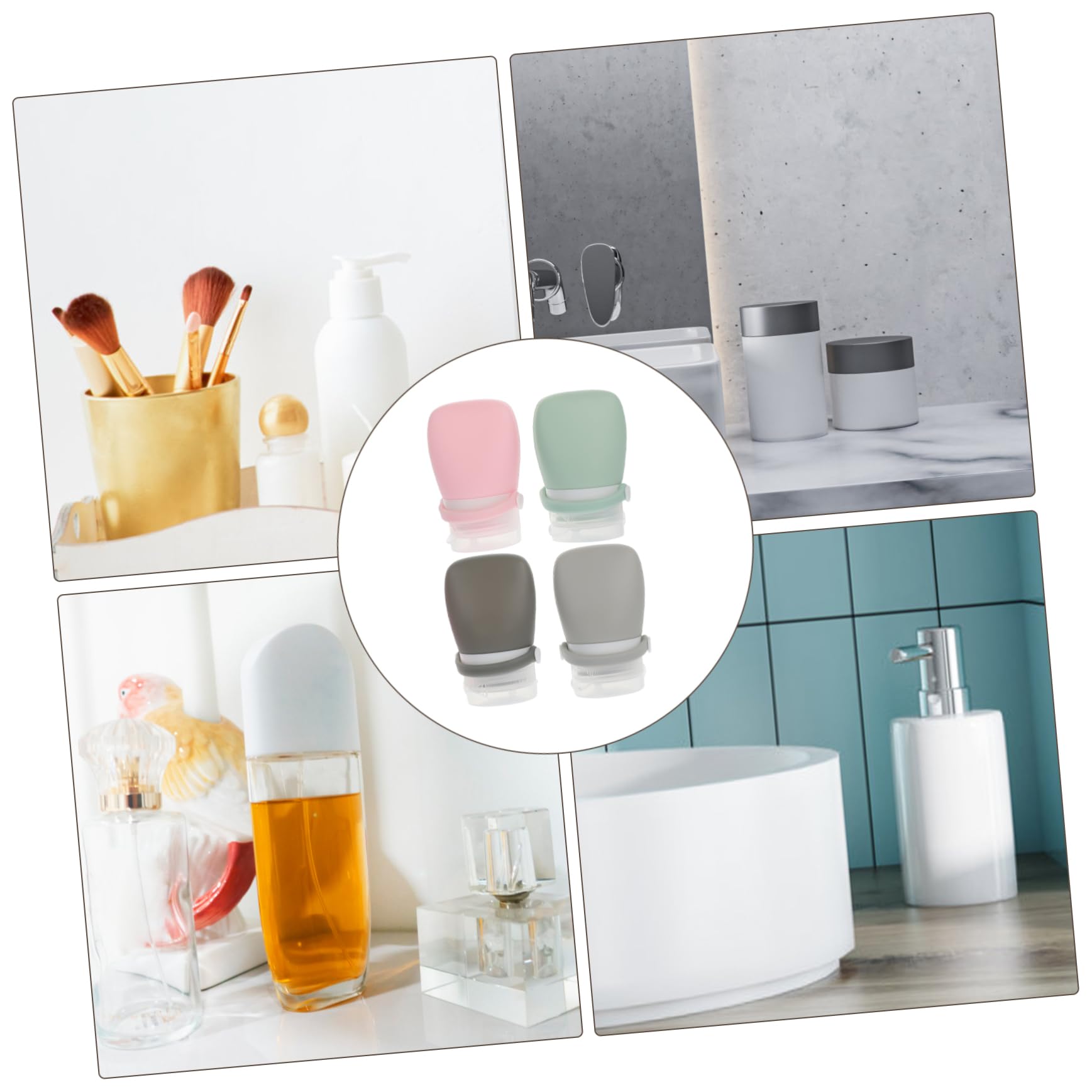 FRCOLOR Lot de 20 flacons de rangement pour lotion de voyage, shampooing, anticaida, format voyage, portable, kit de voyage, bouteille de shampoing, bouteille de voyage