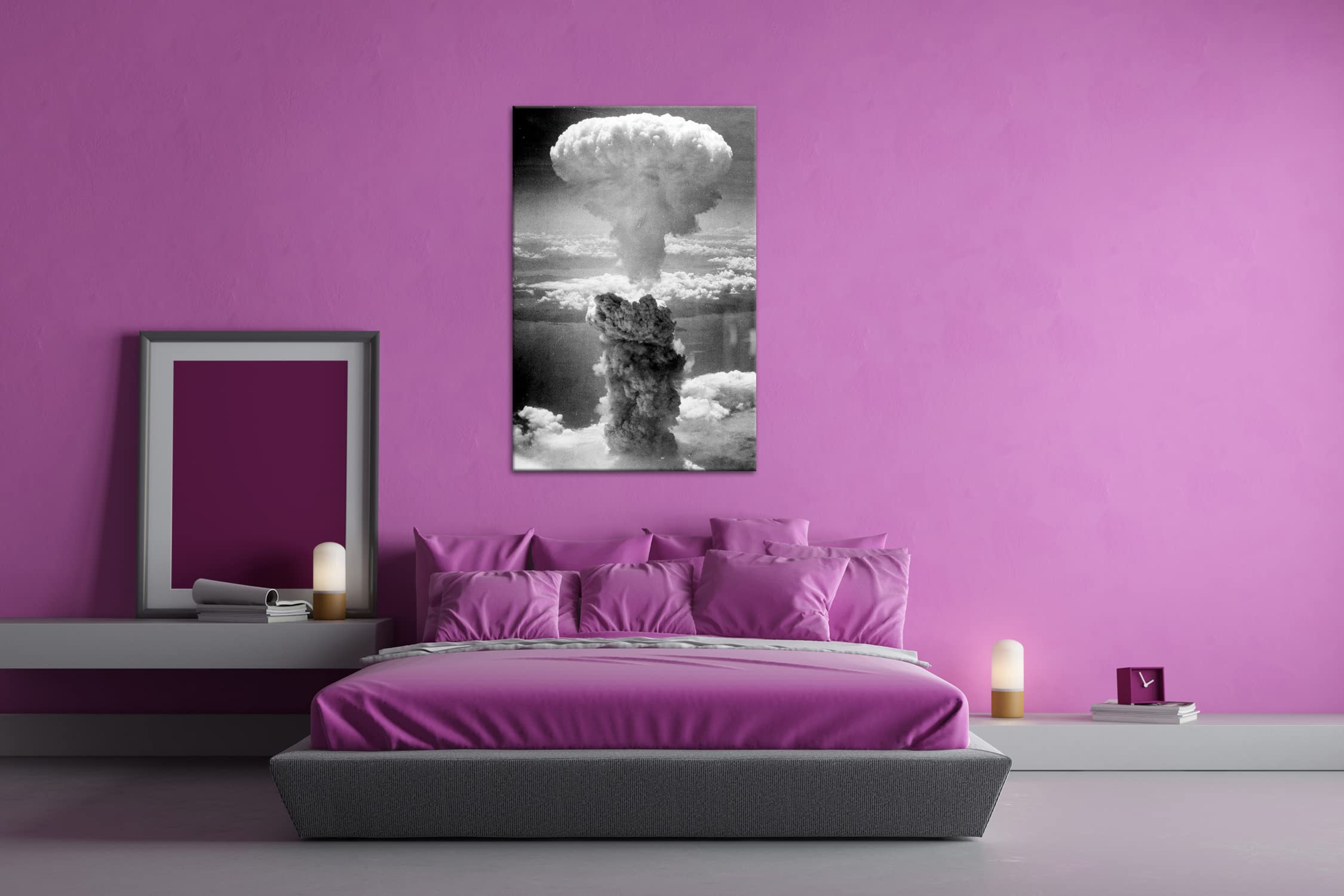 Atompilz einer Atomexplosion Formato: 100x70 Effetto: stampa digitale di alta qualità, Decorazioni Parete, Poster Giganti da Parete