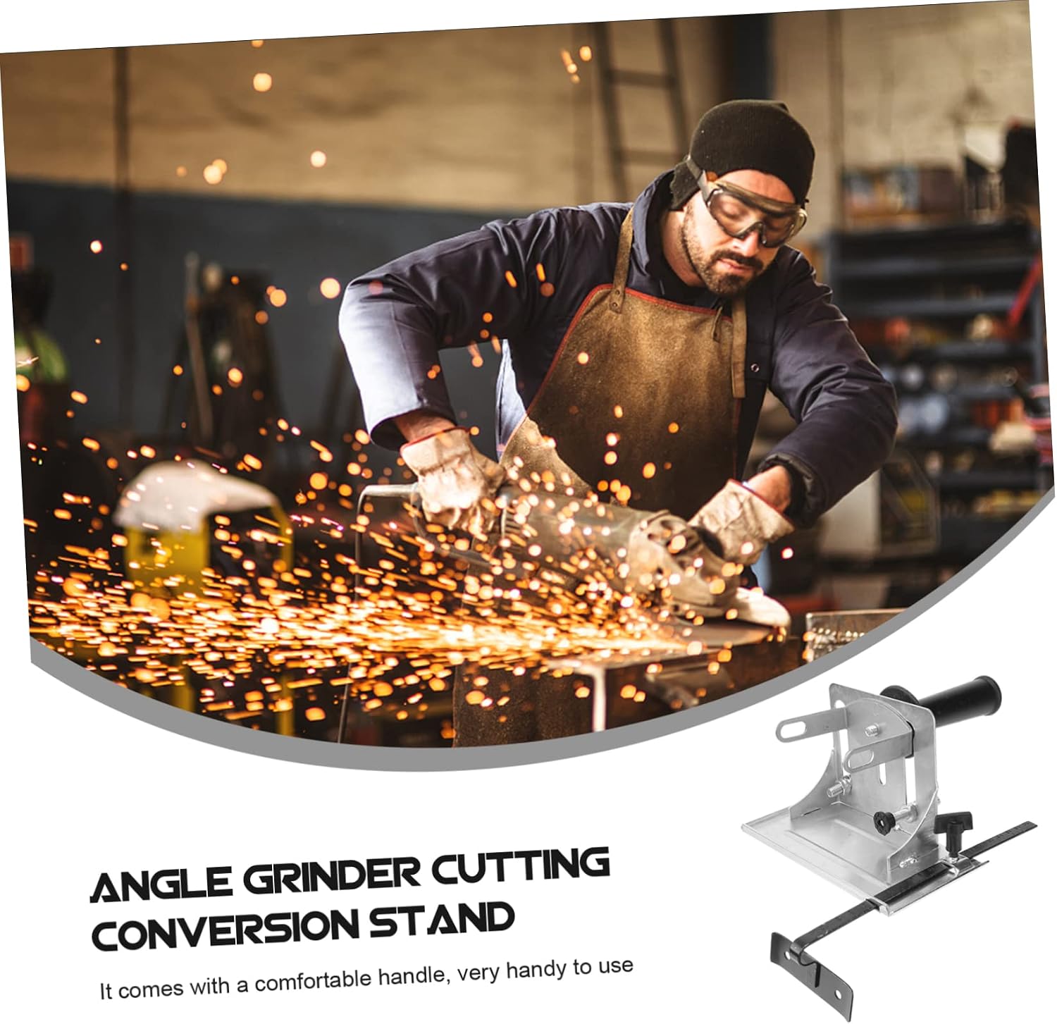 Angle Cutting Stand for Angle Grinder Base Reliable Cutting Machine Accessory for Workshop Compatible Models Random Color