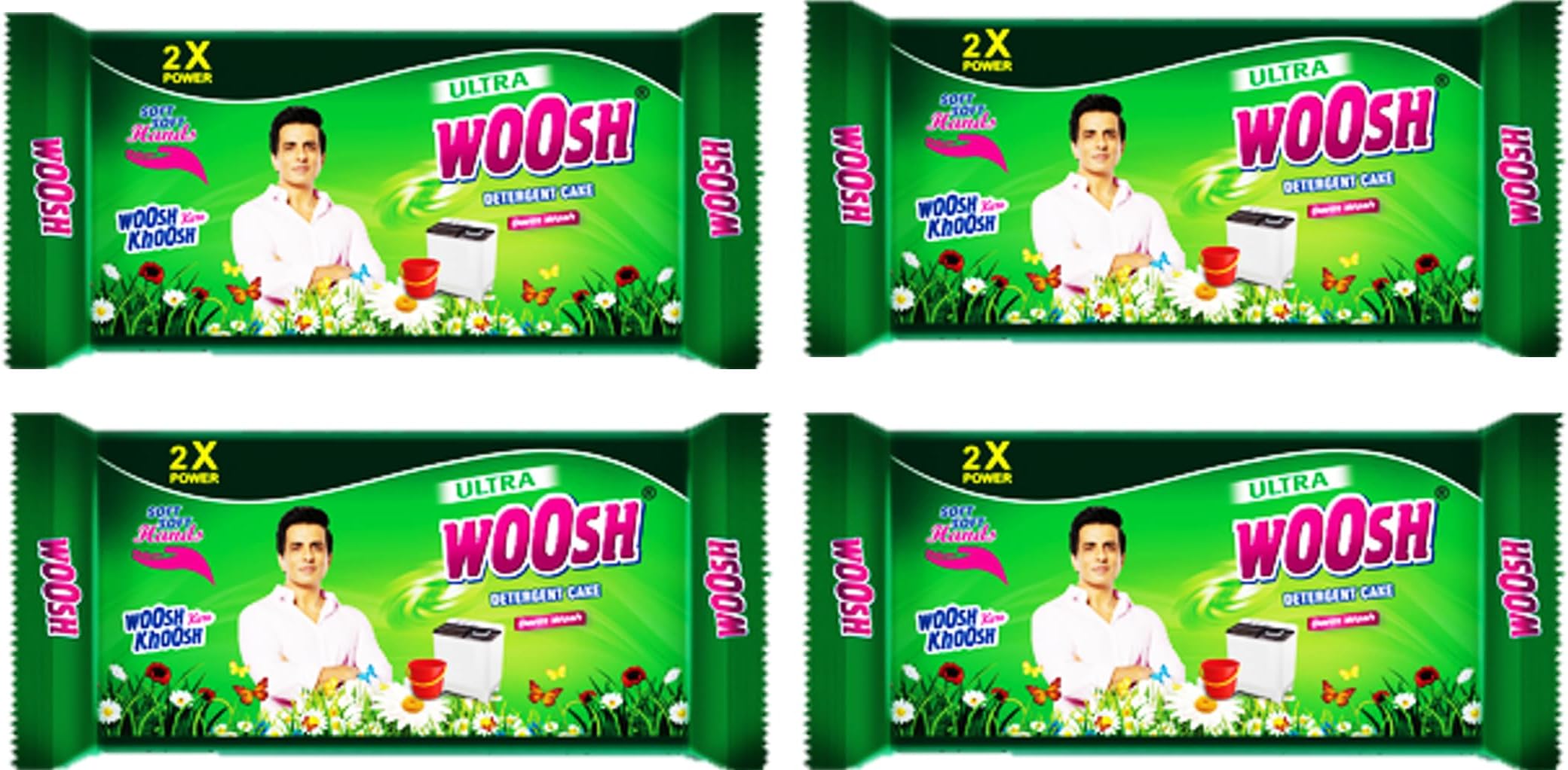 Woosh Ultra Detergent Cake 170g ( PACK OF 4 ) >humarabazar