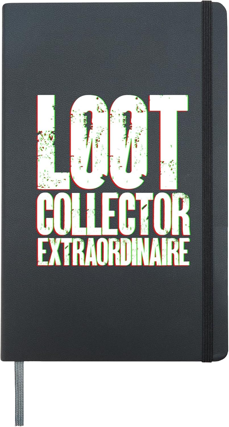 Loot Collector Extraordinaire Enthusiast Hardcover Journal, Black
