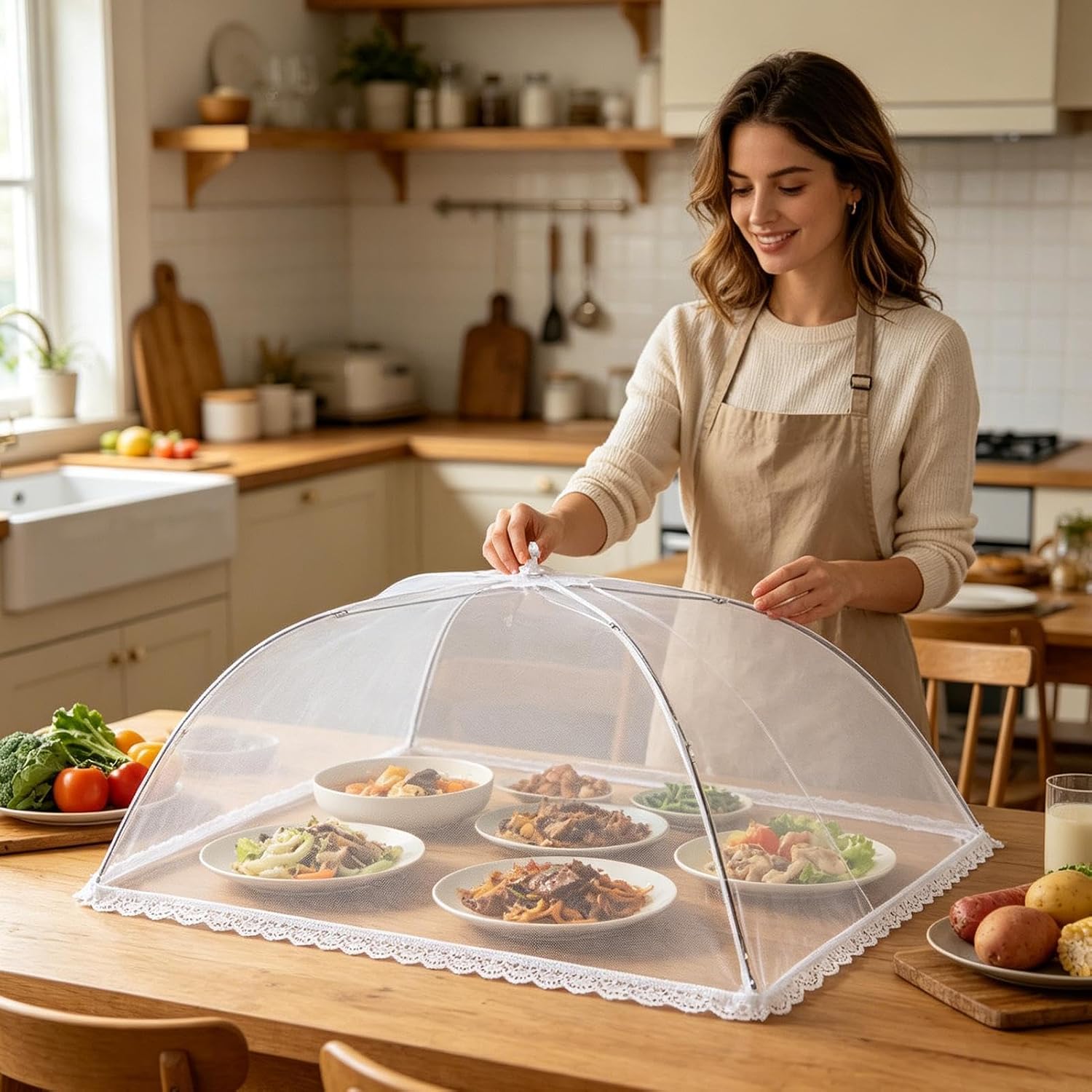 Outside Food Covers - Reusable Foldable Breathable Protector