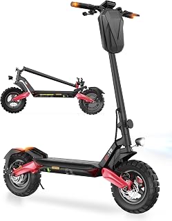 E-Bike 500W Nennmotor Elektromotorrad E Scooter mit Blinker und Straßenzulassung, 15.6AH bis 80KM Reichweite, 10 Zoll Offroad Elektro Scooter bis 150KG Tragkraft,Elektrofahrrad 500W Nennmotor