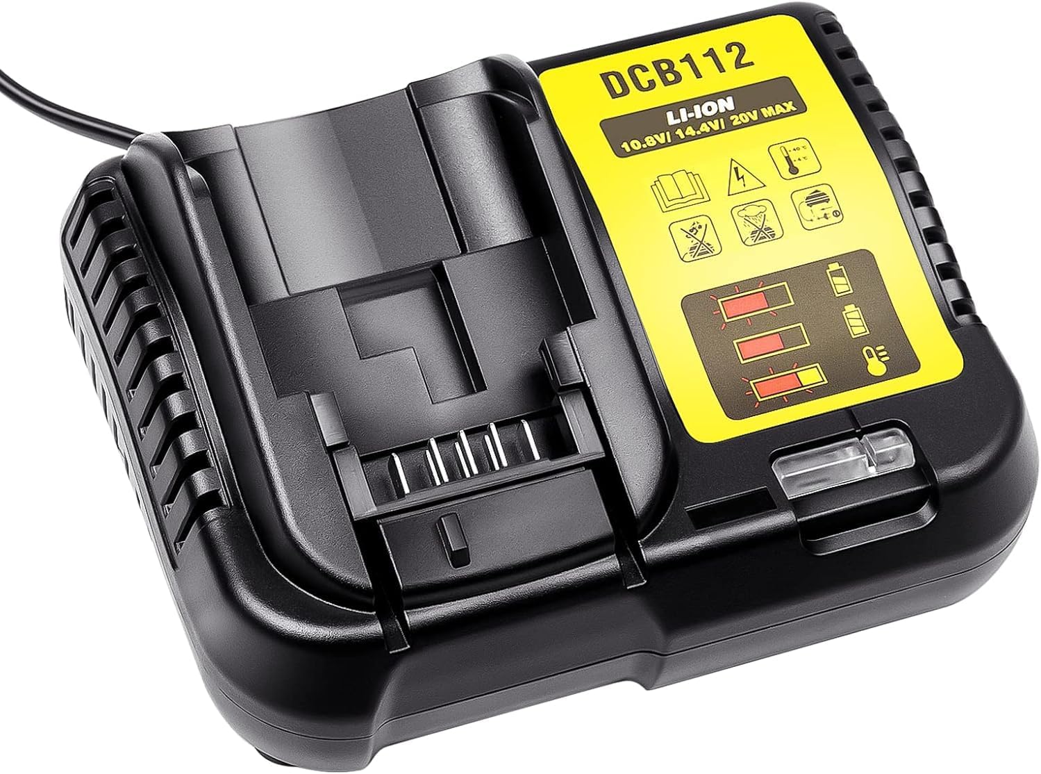 DCB112 Battery Charger for DeWalt 12V-20Volt MAX Lithium-Ion Compatible with DCB112 DCB115 DCB118 DCB102BP DCB107 Battery Charger