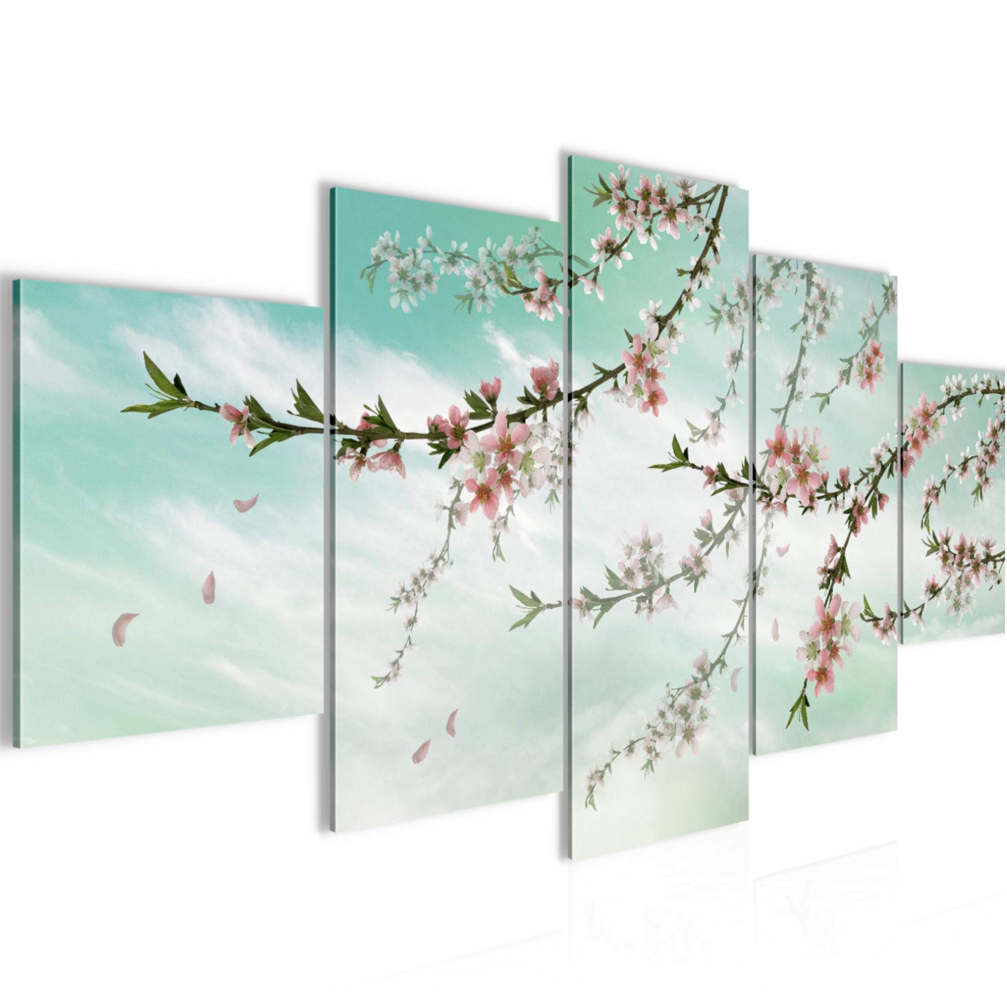 Runa Art Quadri Moderni Fiori Giglio 100 x 50 cm Soggiorno Grande Marrone Sala Da Pranzo 016652c