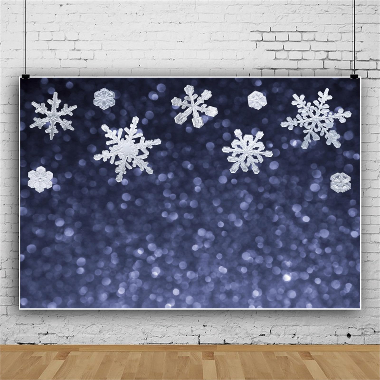 SJOLOON Toile De Fond De Noël En Bois Avec Flocon De Neige, Sapin De Noël, Toile De Fond Pour Photo, Décoration De Fête De Noël, Réunion De Famille