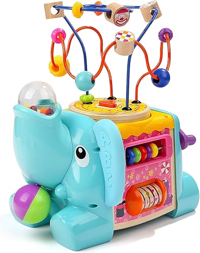 TOP BRIGHT Juguetes de cubo de actividad juguetes para bebés con laberinto de cuentas para niños pequeños de 1 2 años regalos para niños y niñas
