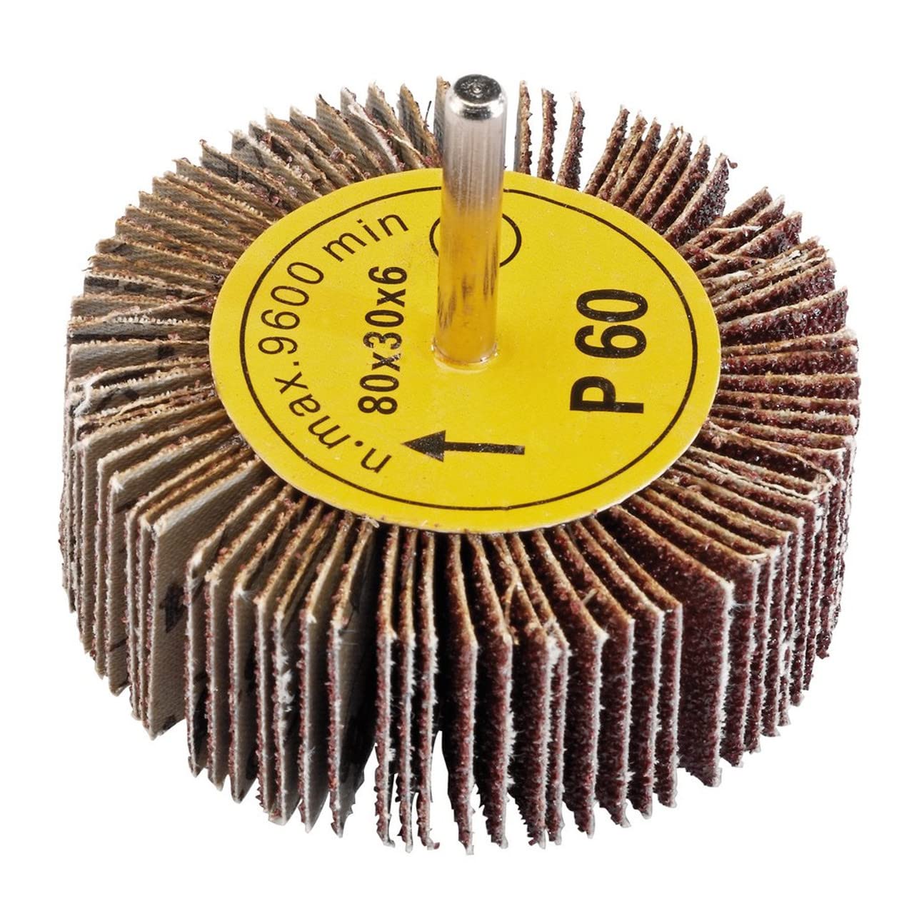 Abrasive Flap Wheel, 80 X 30Mm, 60 Grit 5010559764686