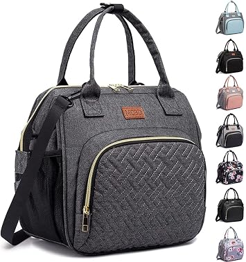 MCBD Lunch bags Insulated Lunch Box for Women,3 Carrying Way Large Tote Bag,Leakproof Reusable Cooler Backpack with Adjustable Shoulder Strap for Office Picnic Beach