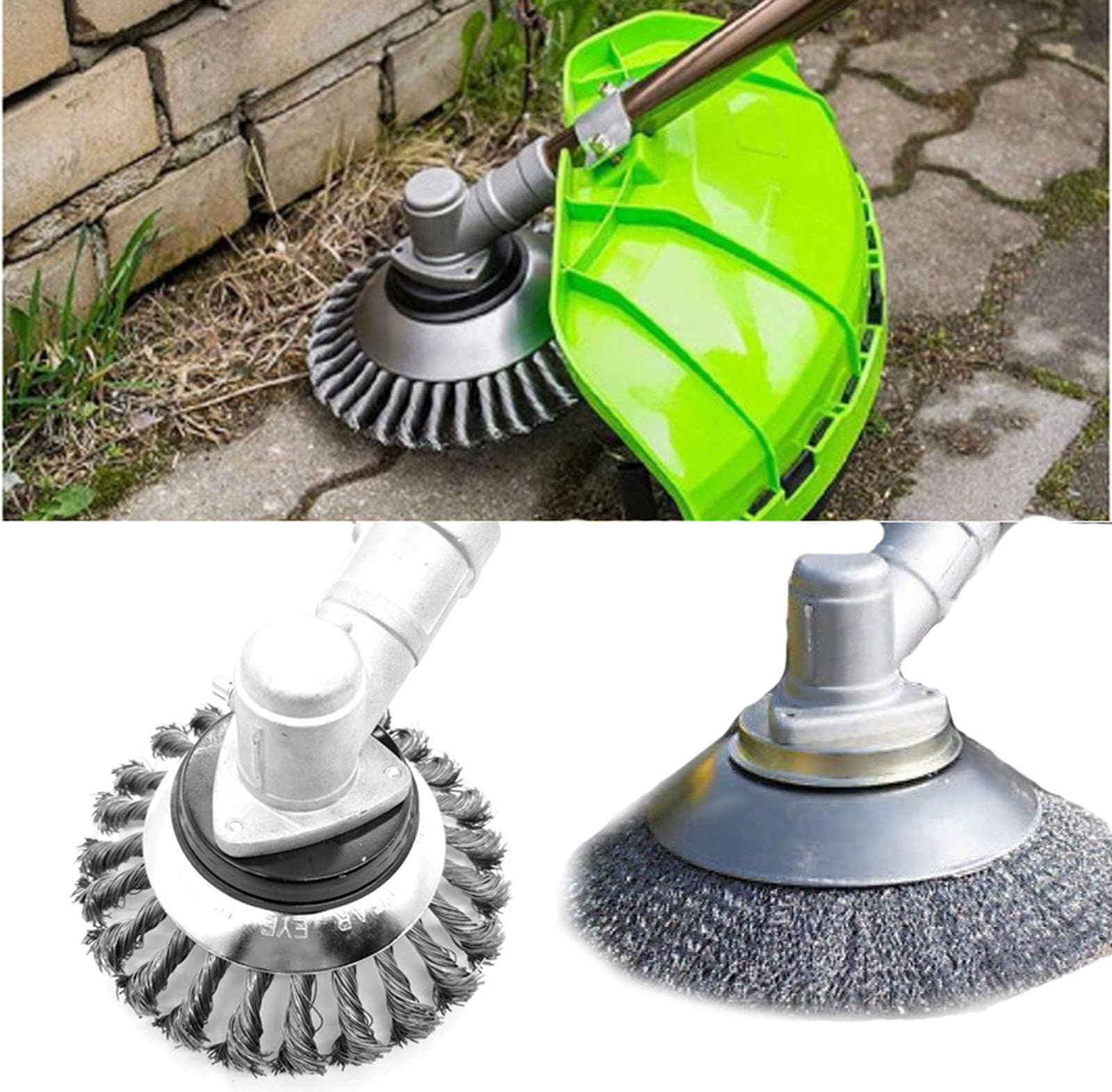 Cepillo para Malas Hierbas,Discos Desbrozadora Accesorios de Desbrozadoras, 150 X 25,4Mm Herramienta de Limpieza de Malezas para El Cuidado del Jardín,8inch