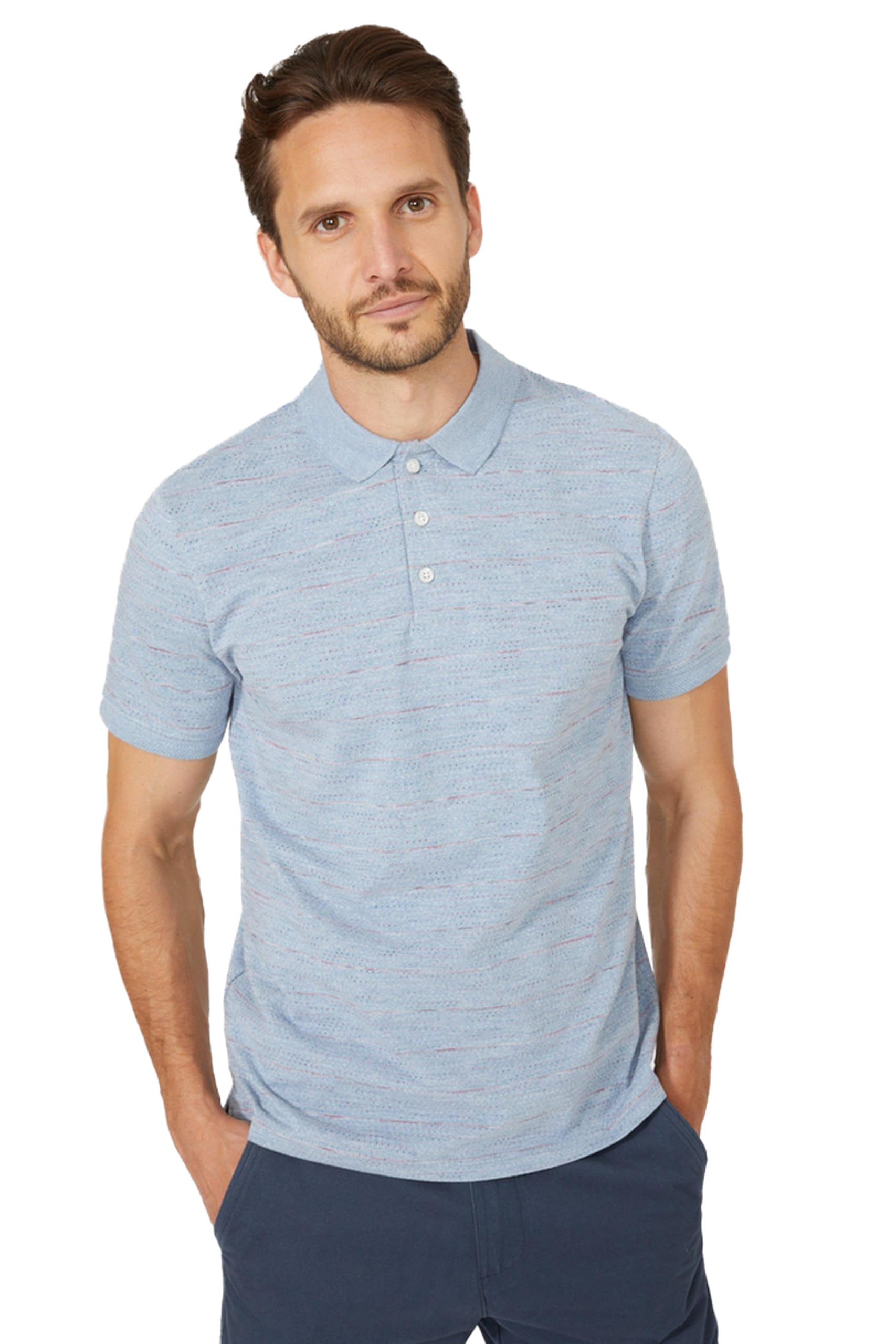 MaineMen's Birdseye Multi Colored Nep Polo
