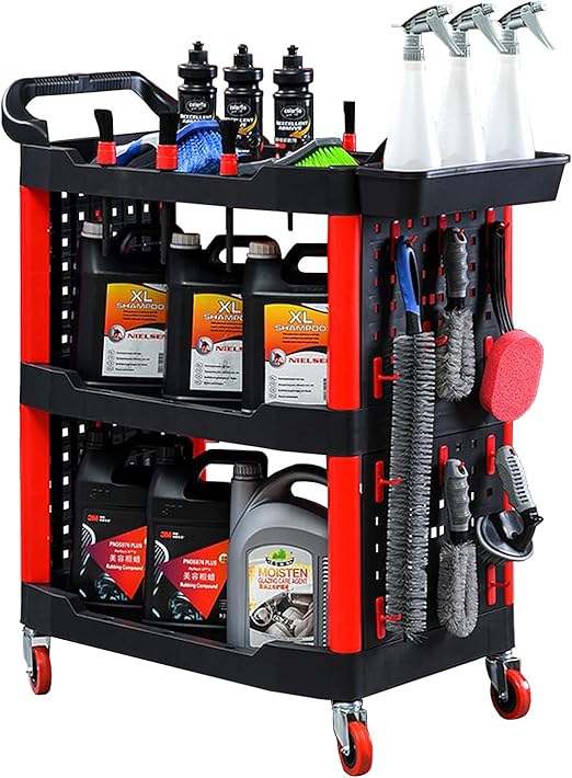 DWSFADA Car Wash Cart Car Detailing Tool,Auto Detailing