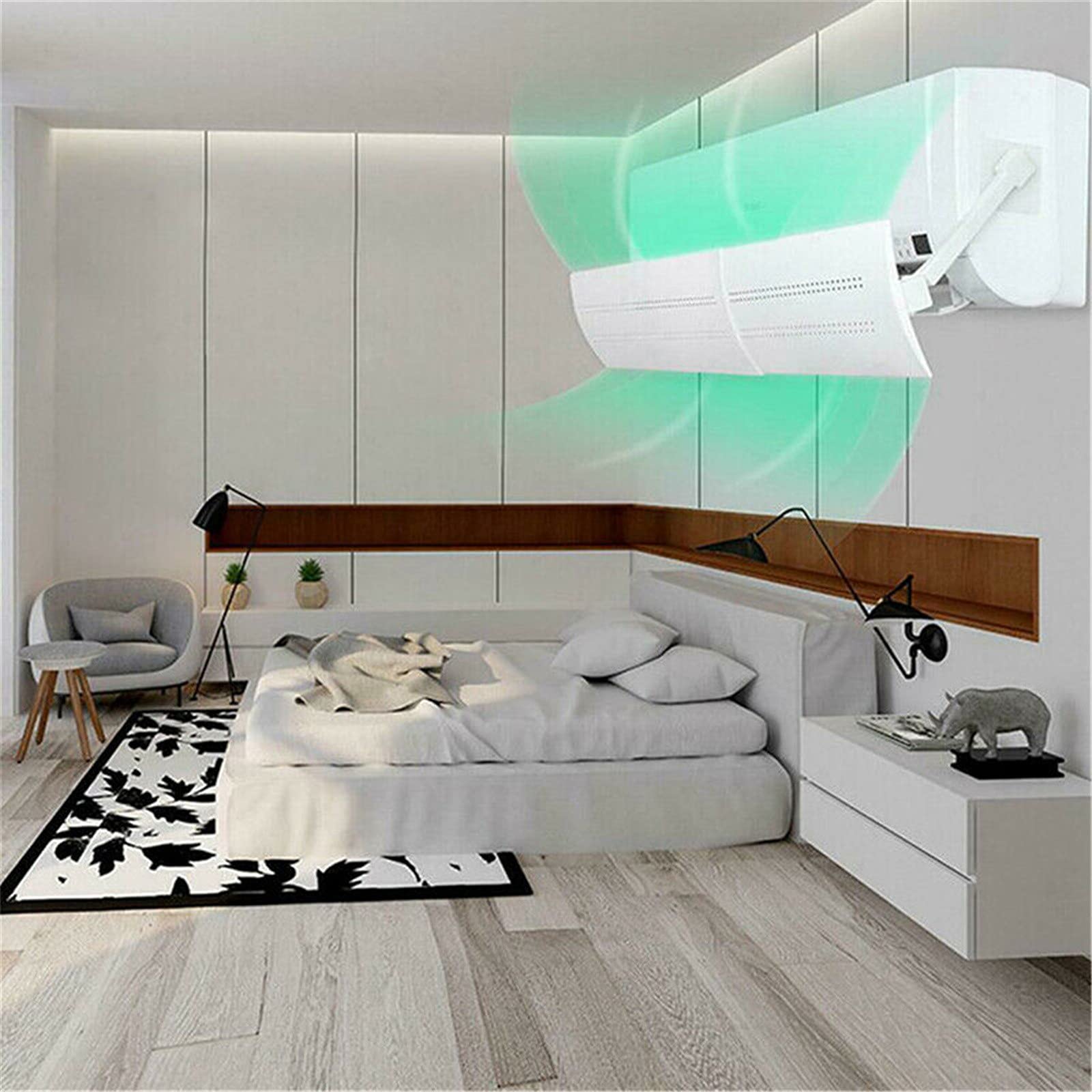 Deflettore Per Aria Condizionata VANZOOM - Schermo Antivento Regolabile, Per Anziani, Neonati E Donne In Gravidanza - Foto 6