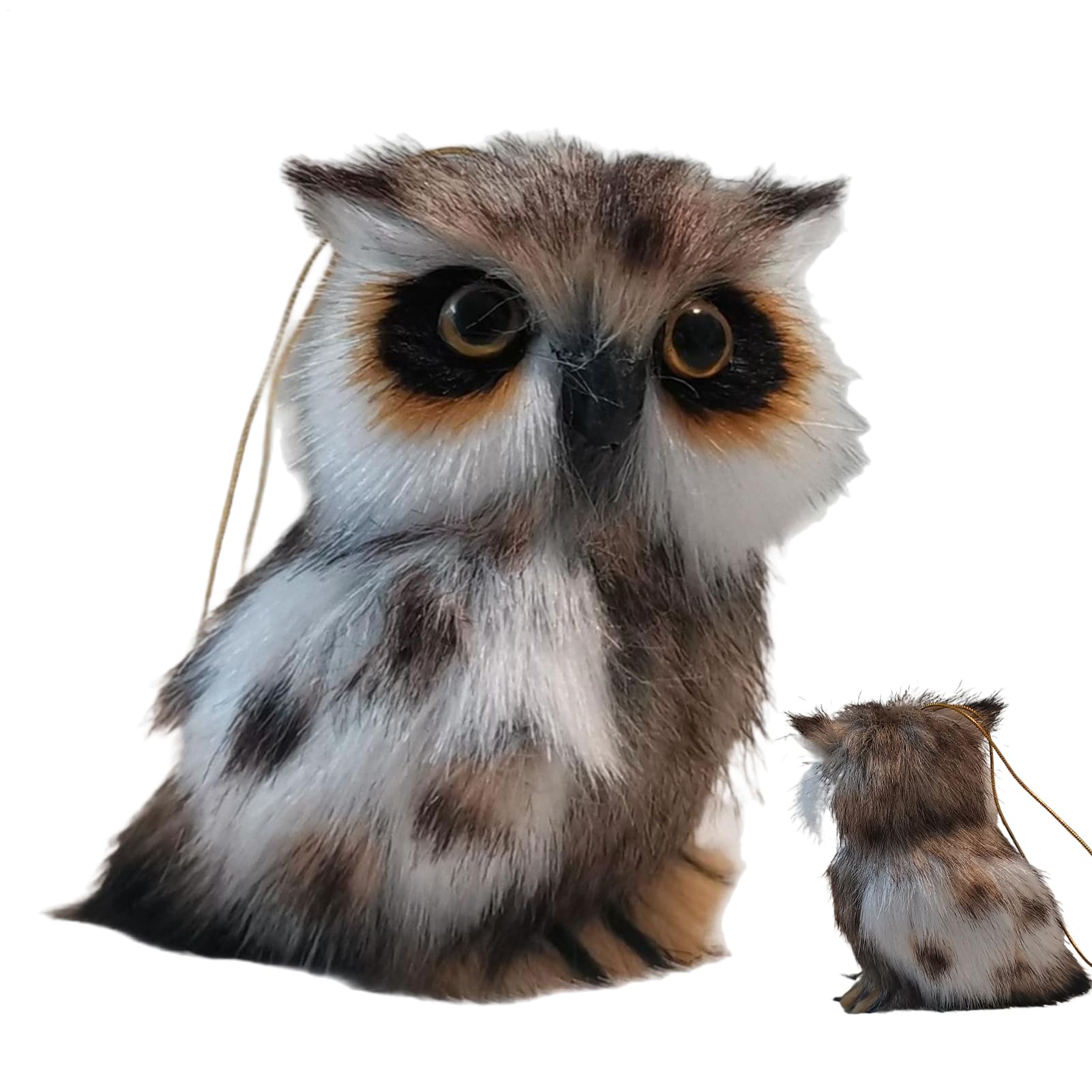 Dayysiuy Owl Plush | Owl Plush Toy,Doll with Vivid Eye Design Hangable Pendant with Loop, for Door Wall Party Backpack Bag Kids Halloween Decoration