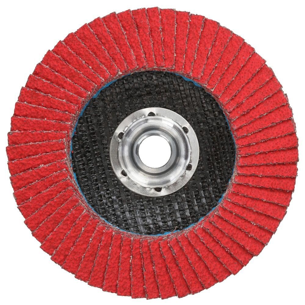 DEWALT DWA8280H 40G T29 XP Ceramic Flap Disc, 4-1/2" x 5/8", Multi - Image 4