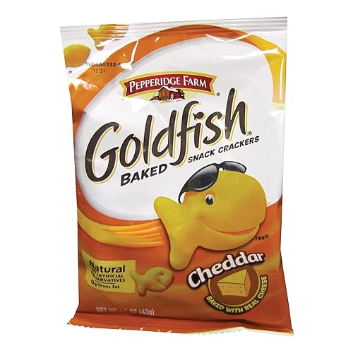 Pepperidge Farm Goldfish, Cheddar, 1.5-Ounce bolsas (Pack de 72)