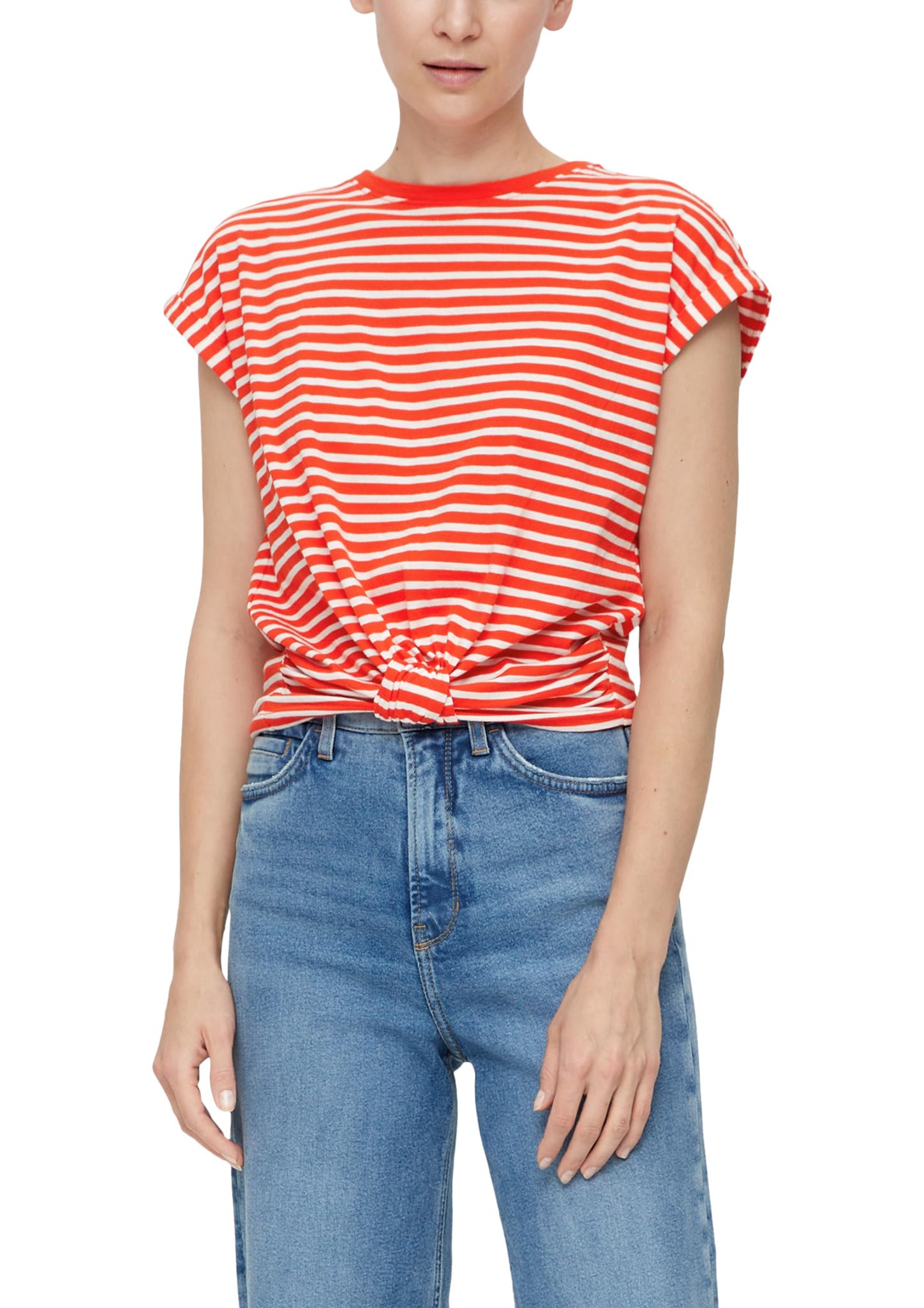 s.Oliver Women's 10.2.11.12.130.2132404 Short-sleeved T-shirt, Orange, 6