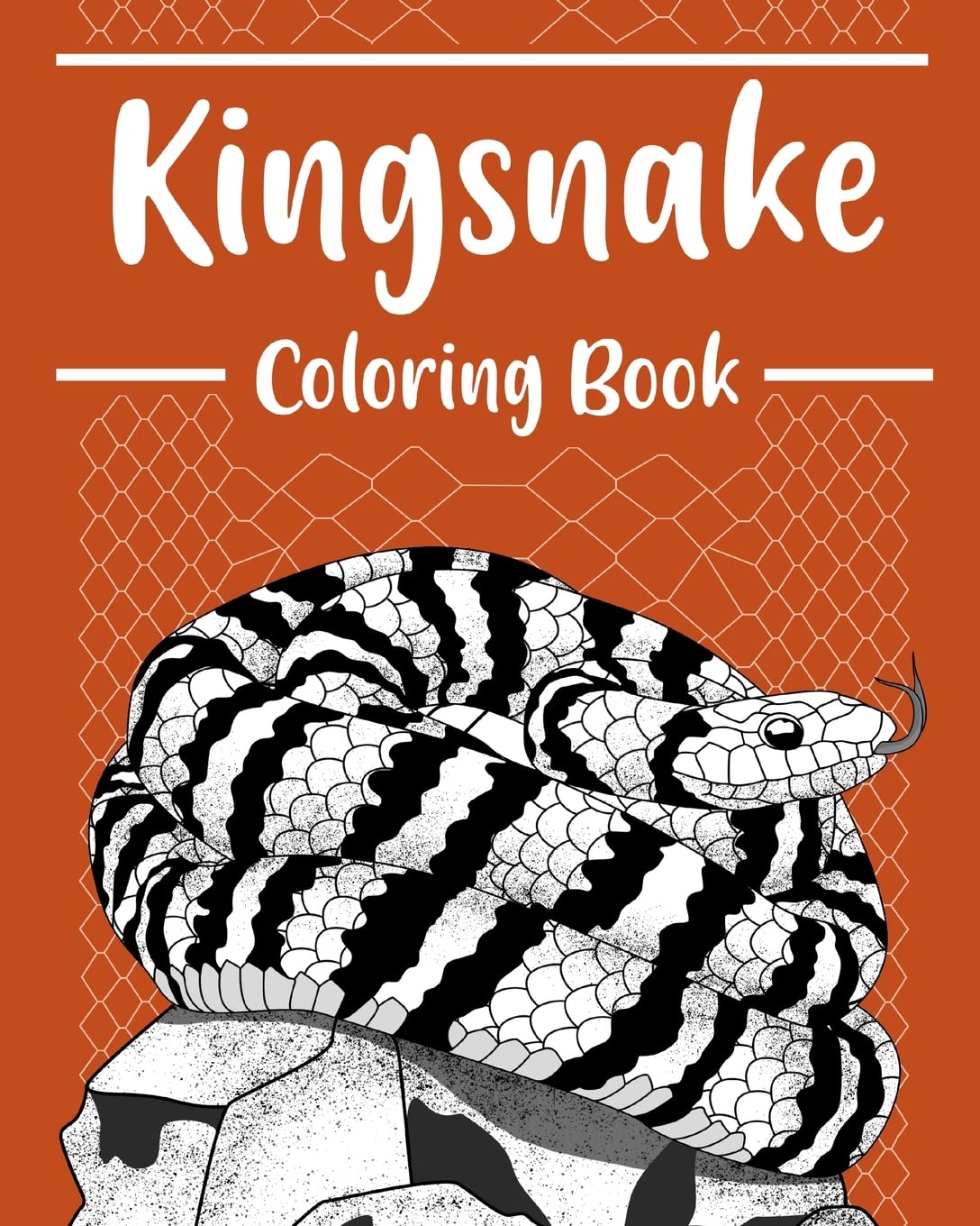 Kingsnake Coloring Book: Coloring Books for Adults, Serpentes Coloring Pages, Gifts for Snake Lovers