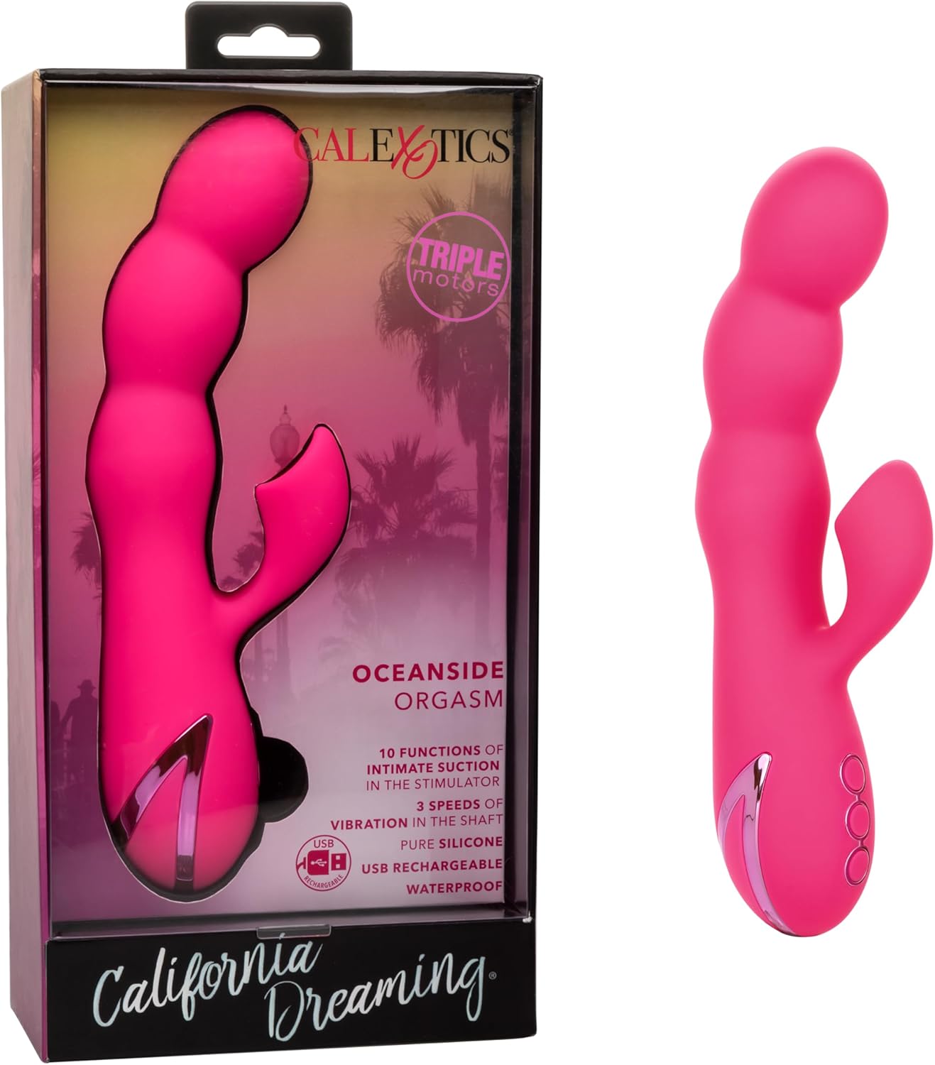 CalExotics California Dreaming Oceanside Orgasm, Pink (SE-4351-10-3)