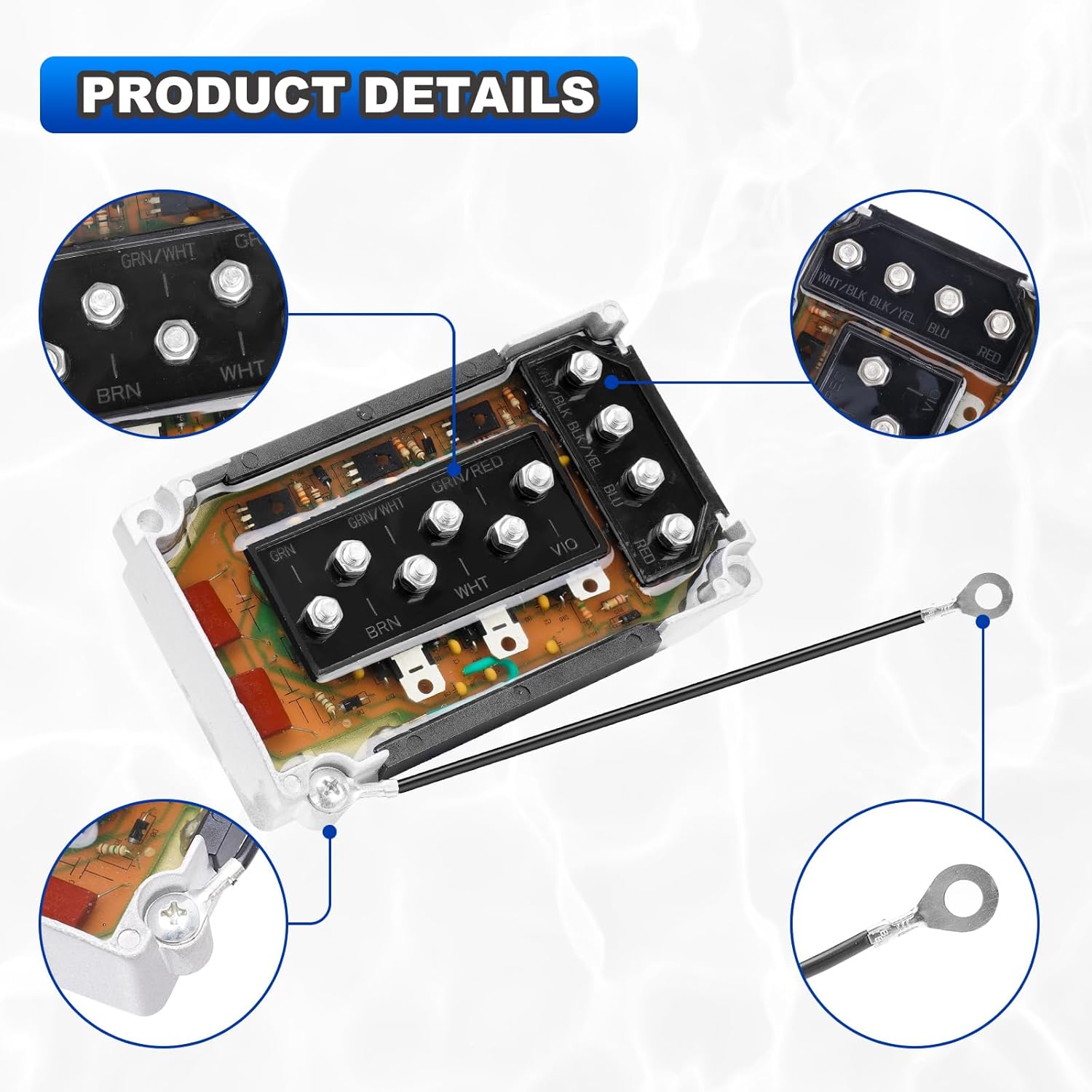 2pcs CDI Module Switch Box Compatible with Mercury Outboard 50hp 60hp 65hp 70hp 75hp 80hp 90hp 105hp 115hp 140hp 150hp 175hp 200hp 220hp Motor Power Pack Replace# 332-7778A12 332-7778A9