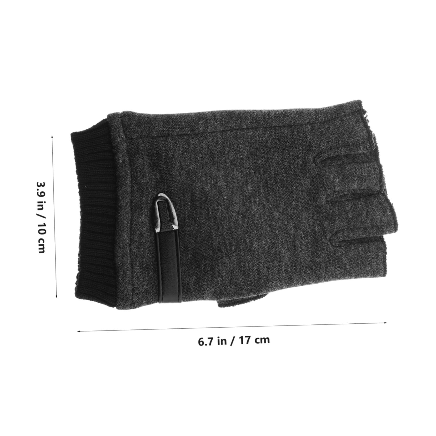 Gogogmee 1 Pair Thermal Fingerless Driving Gloves Half Finger Mittens for Autumn and Winter Durable Non Pilling for Cycling and Outdoor Sports