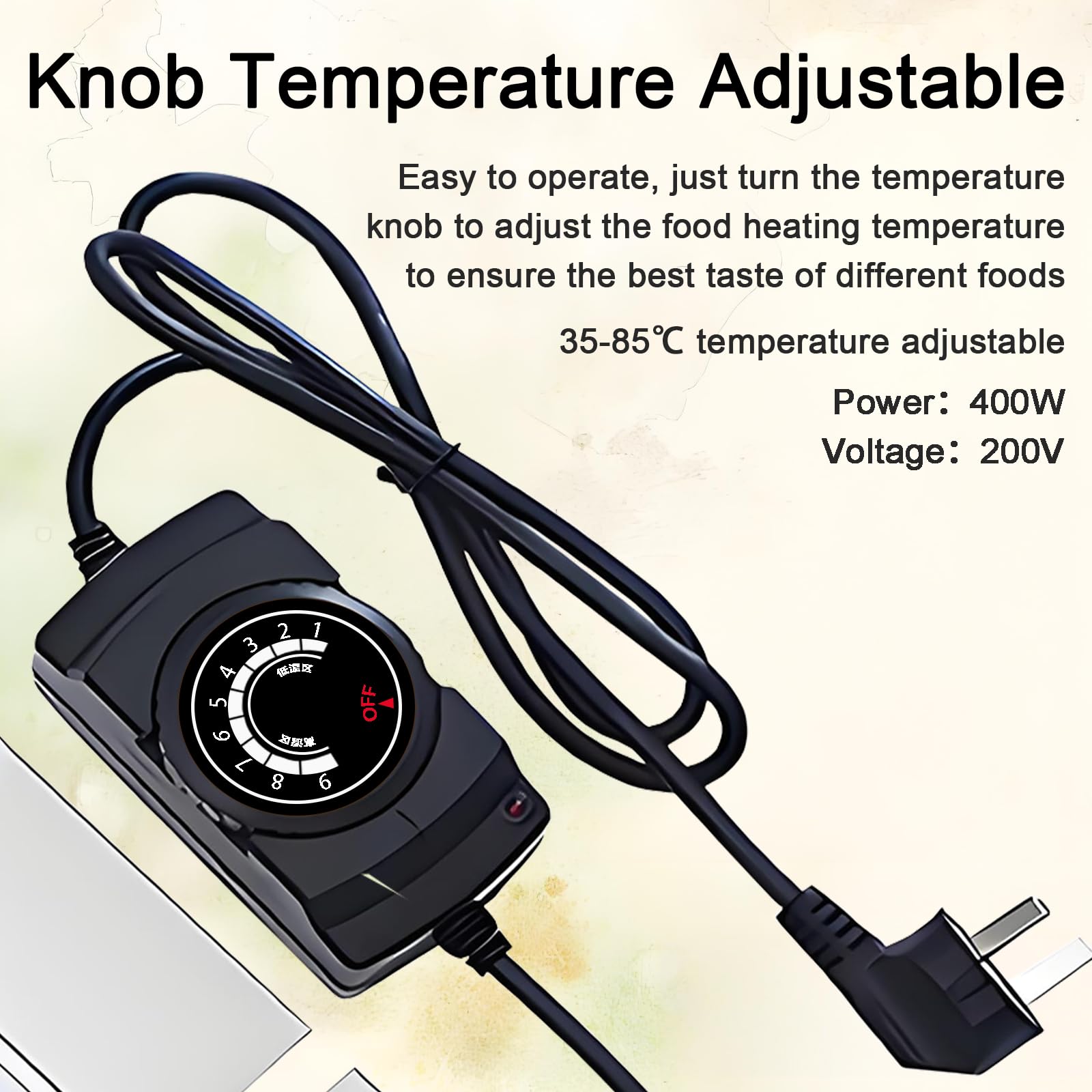 Chafing Dish Elettrico, 9L, 400W, Temperatura Regolabile(Full Pan) | Professionale Scaldavivande Elettrico per Buffet Acciaio Inox, Contenitore Scalda Cibo per Buffet, Feste e Banchetti