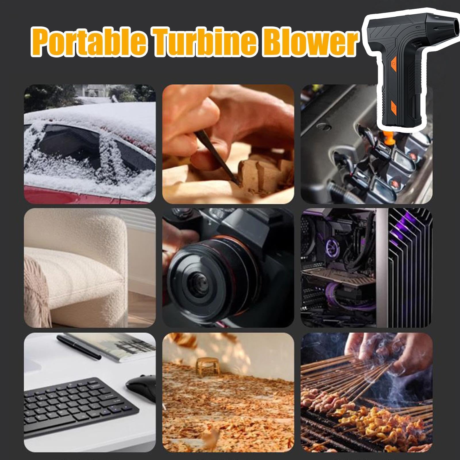 Soffiatore D'Aria Elettrico 80000 RPM portatile basso rumore 3 velocità