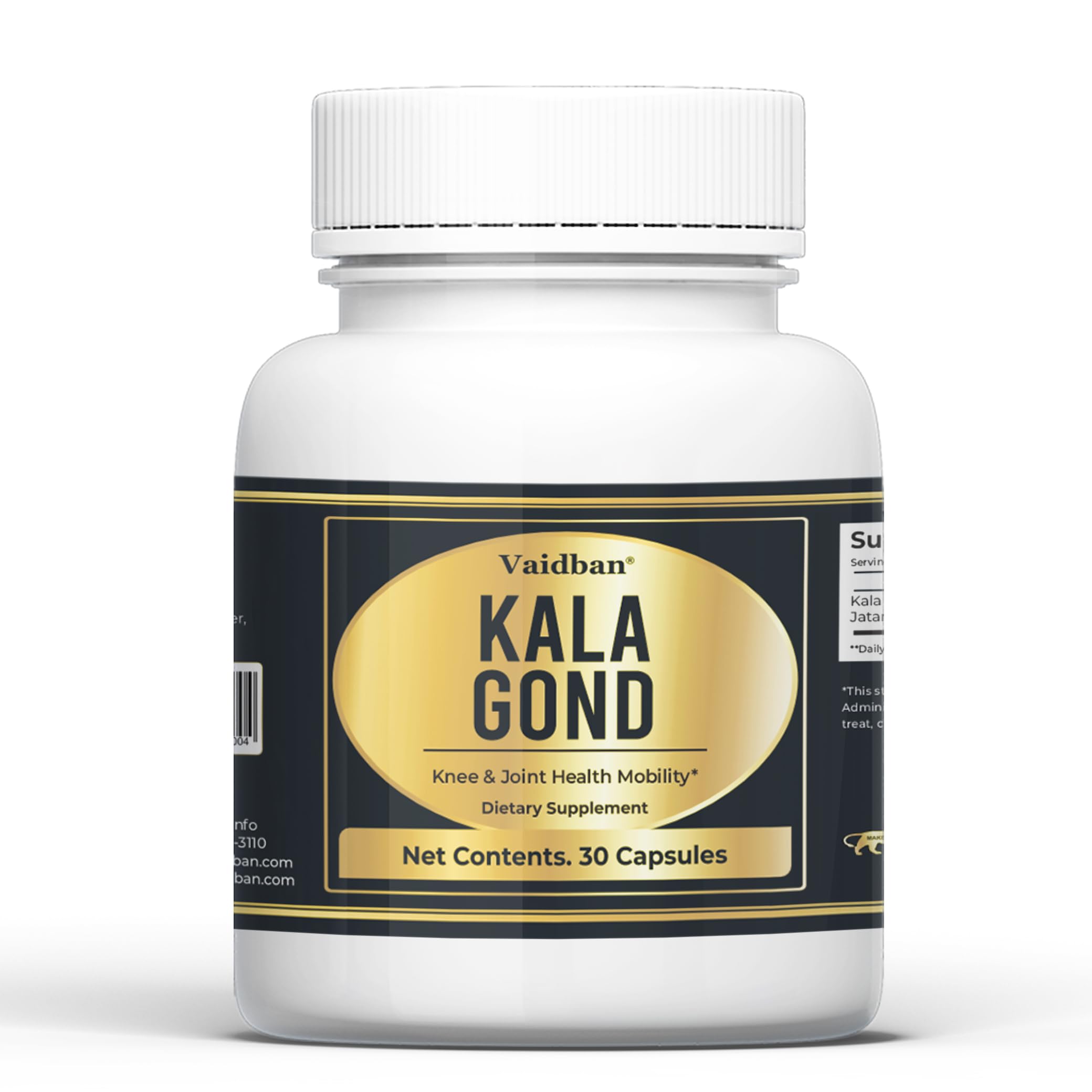 Kala Gond Capsule - 30 Capsule, Dietary Supplement for Comprehensive Joint Care & Comfort