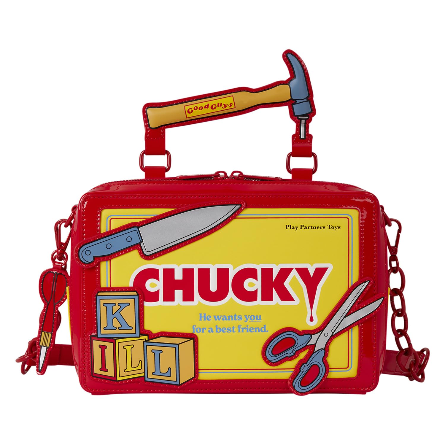 Amazon.com: Loungefly Universal Chucky Crossbody Bag : Clothing