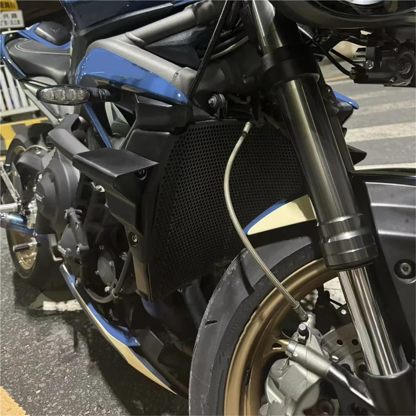 Front Bumper Splitter dachowy Pasuje do Street Triple 765 R RS 2022 2021 2020 Owiewka boczna, aerodynamiczny winglet, stałe skrzydło, spojler boczny