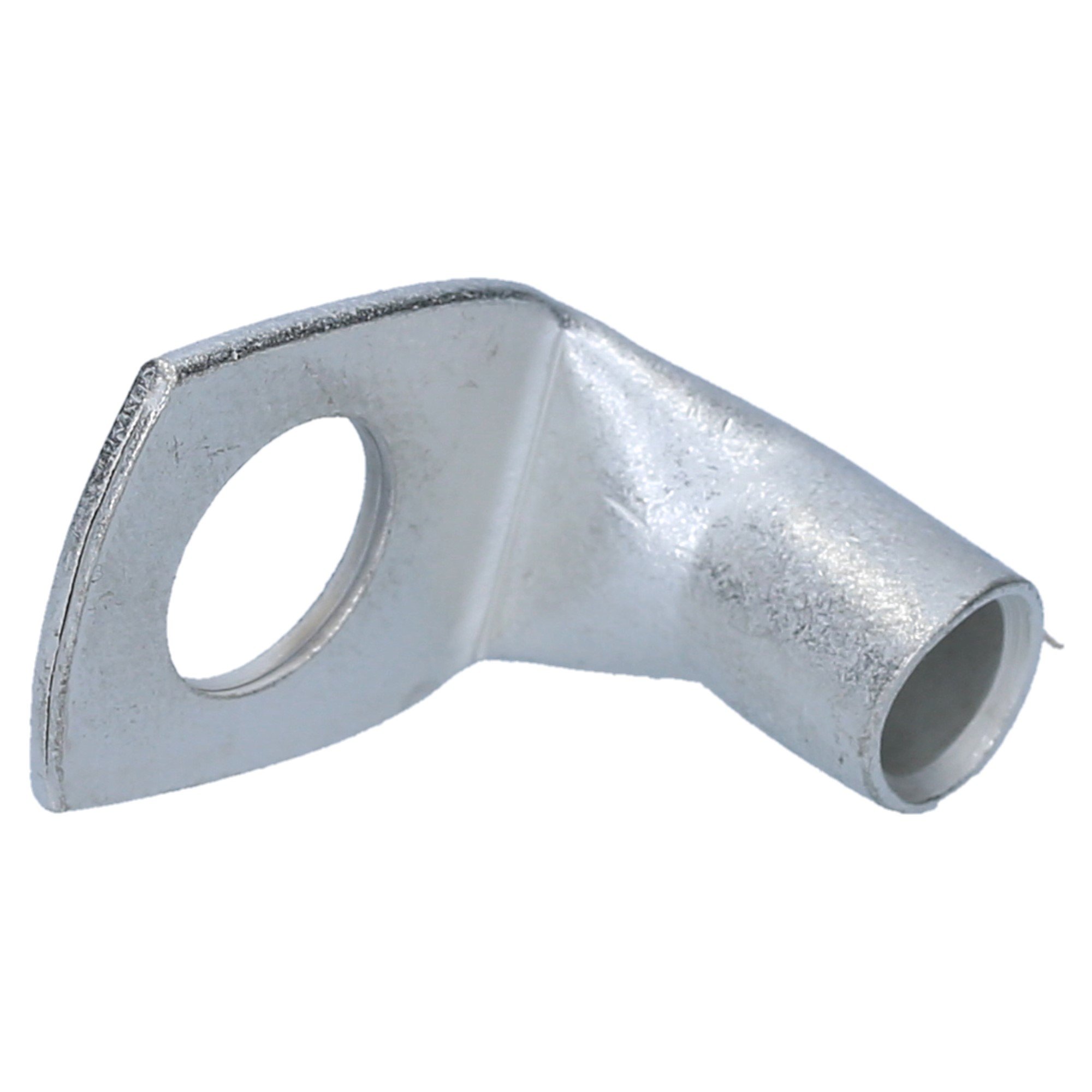 Cembre 10x Cosse de Câble A5-L10 Coudée 90° 25 mm² M10 en Cuivre Étamé | Connecteur tubulaire non isolé avec trou de contrôle pour installation électrique de voiture, camion et maison