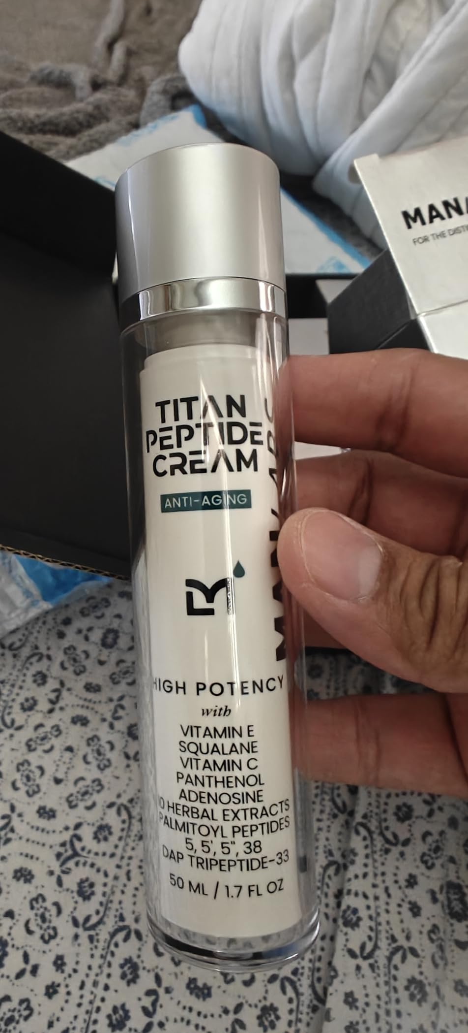 Man Labs High Potency Men’s Anti Aging System – 3 Step Peptide Skincare Routine for Men – Cleanser, Serum, Moisturizer – Helps Improve Look of Wrinkles, Uneven Tone & Visible Signs of Aging – Unscented