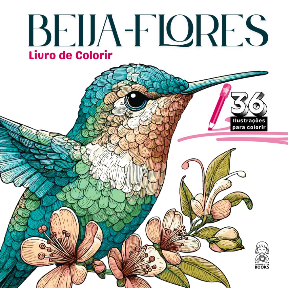 Beija-Flores: livro de colorir
