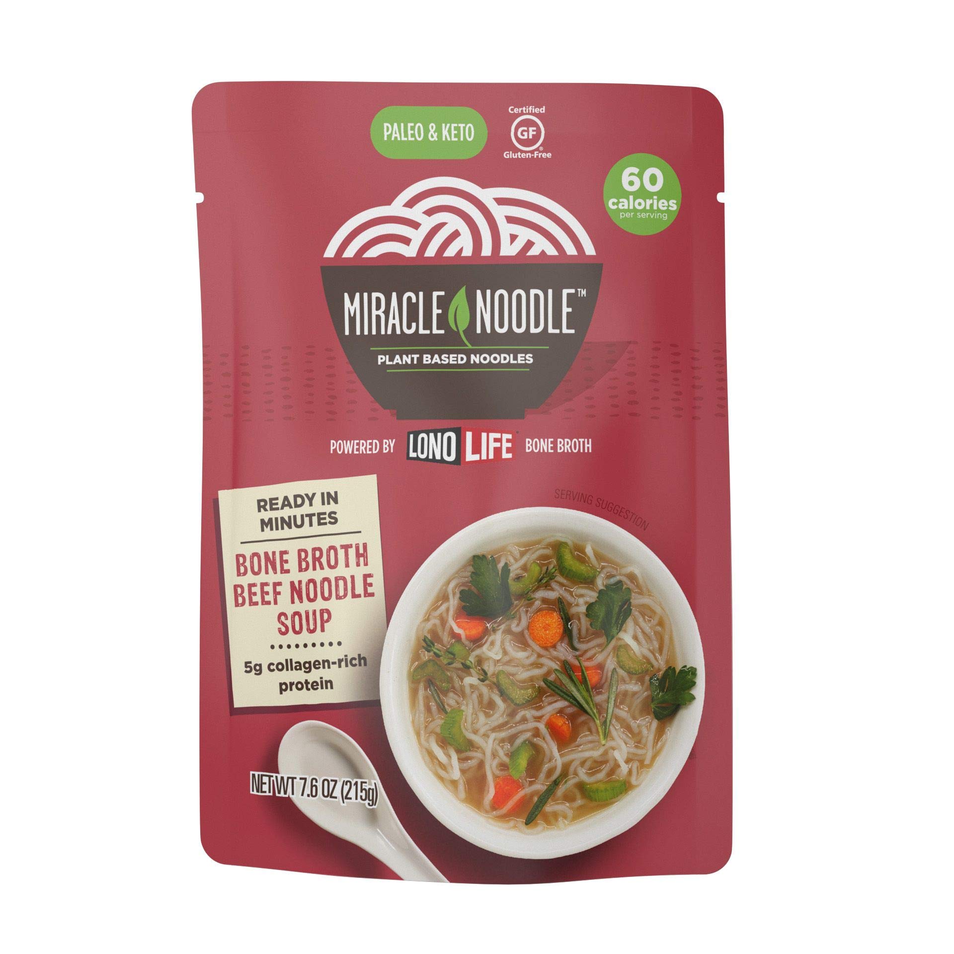 Bone Broth Beef Noodle Soup, 7.6 OZ