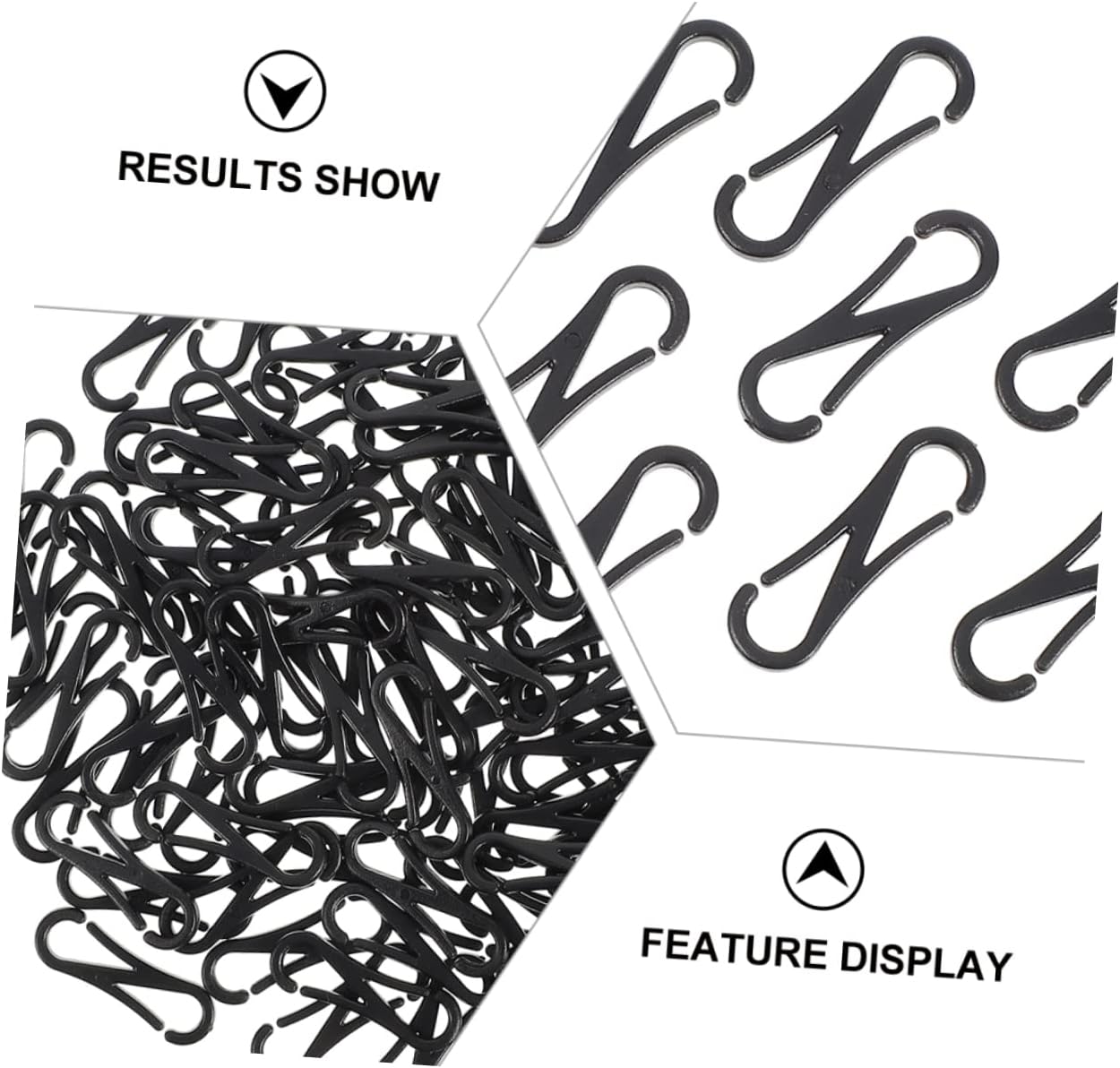 Craft Hooks Swivel Snap 200pcs Lanyard Clip for Lanyard and Keychain Windproof Rope Hook Plastic Lobster Clasp