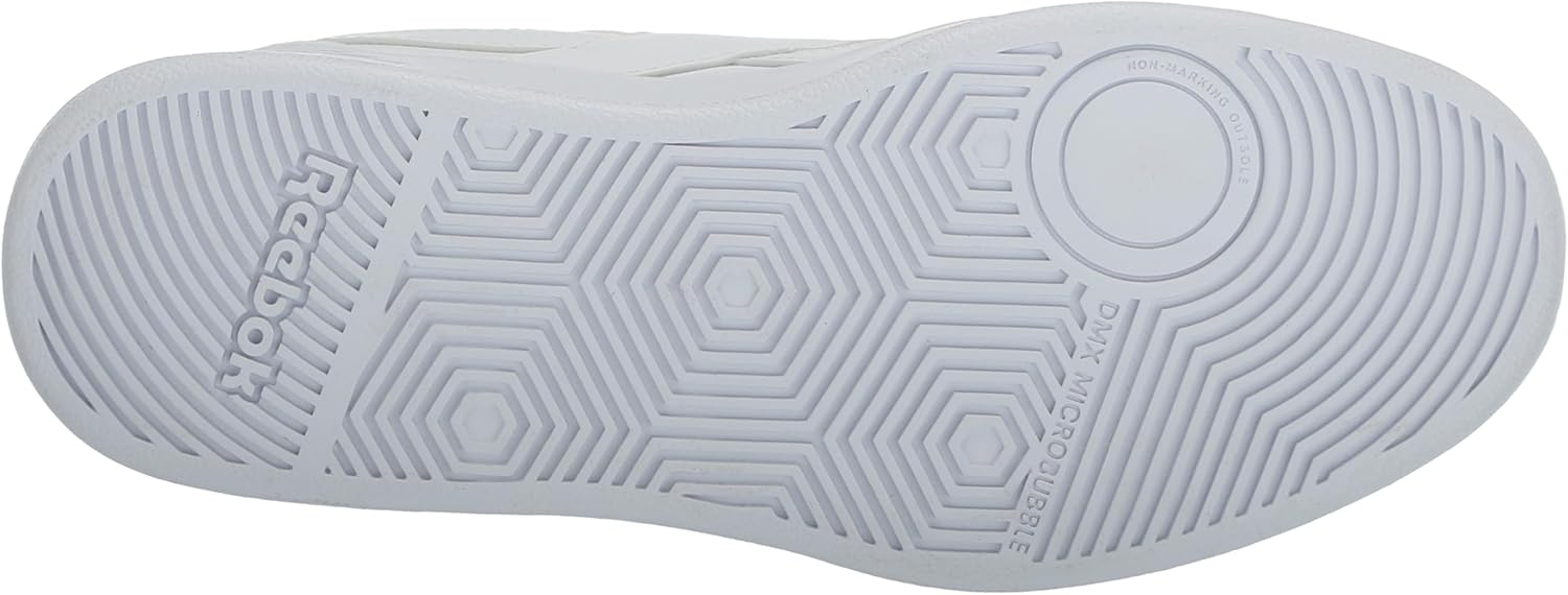 Reebok Women's Court Advance Sneaker, Footwear White/Step Purple/Vintage Blue, Women's Size 7 - Image 4