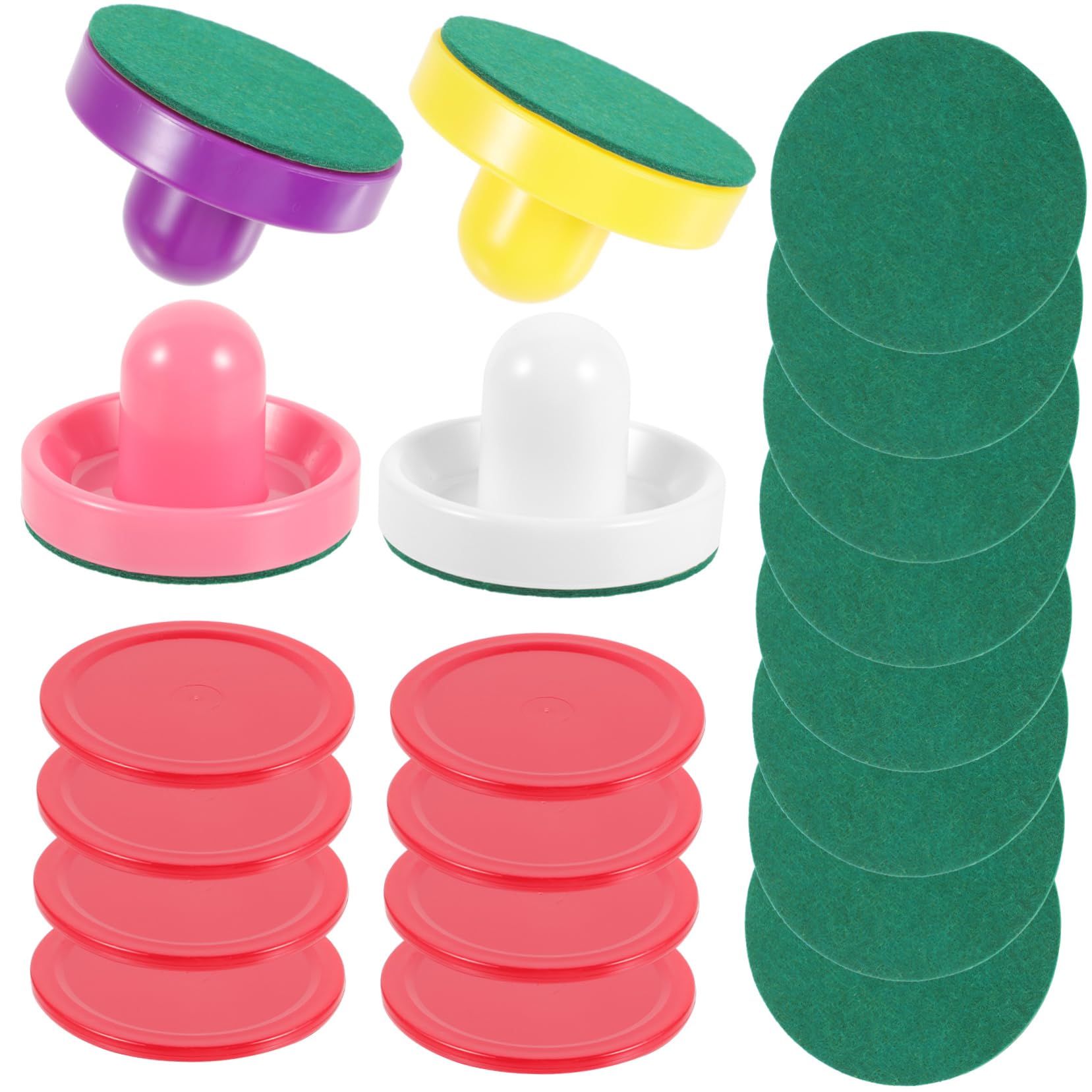 Toddmomy 1 Set Mini Ice Hockey Colors with Cloth Balls Table Hockey Accessories for Game Fun