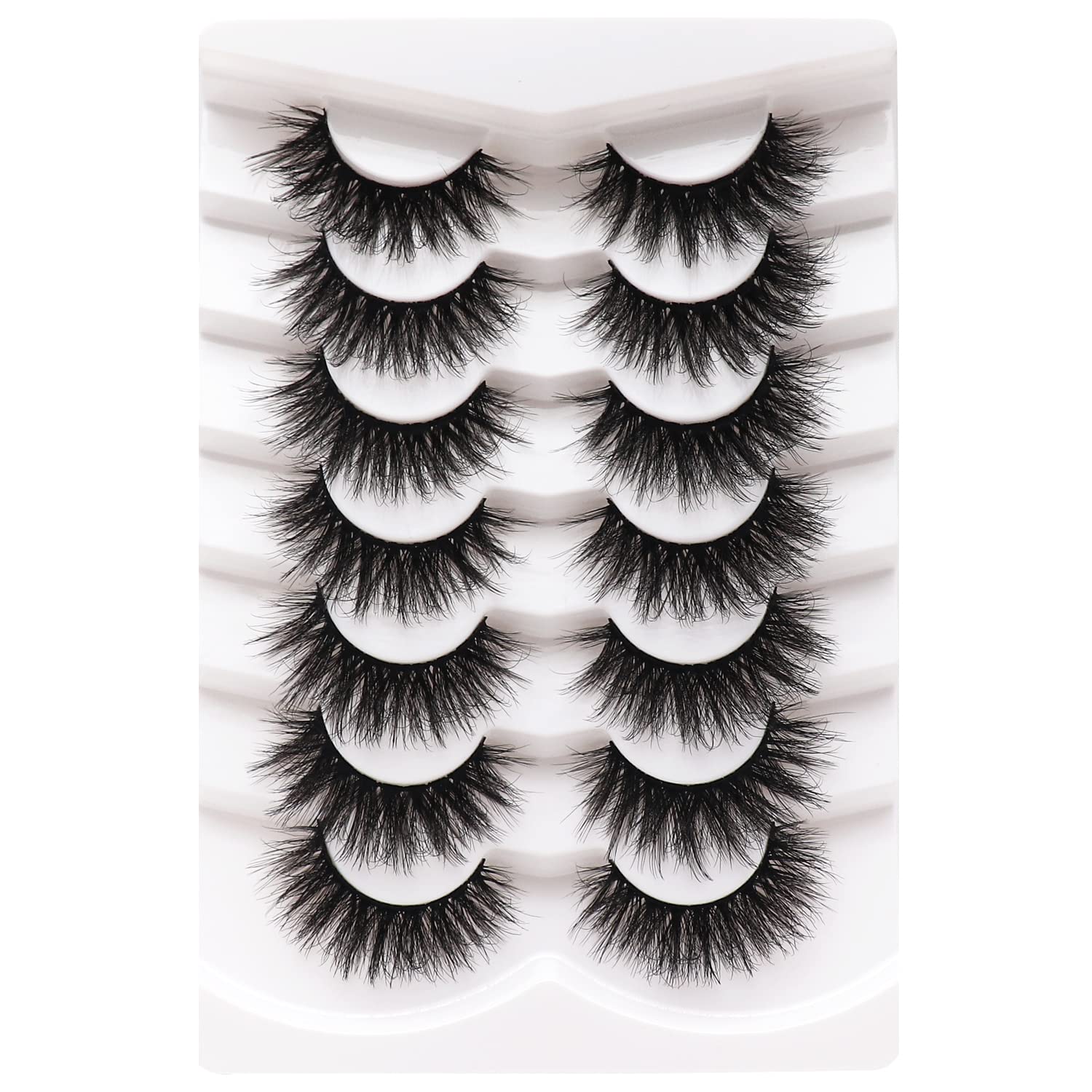 Veleasha False Eyelashes Wispy Faux Mink
