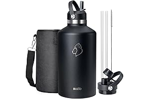 BUZIO 1 Gallon Water Bottle with Straw Lid: Stay Hydrated, Stay Healthy
