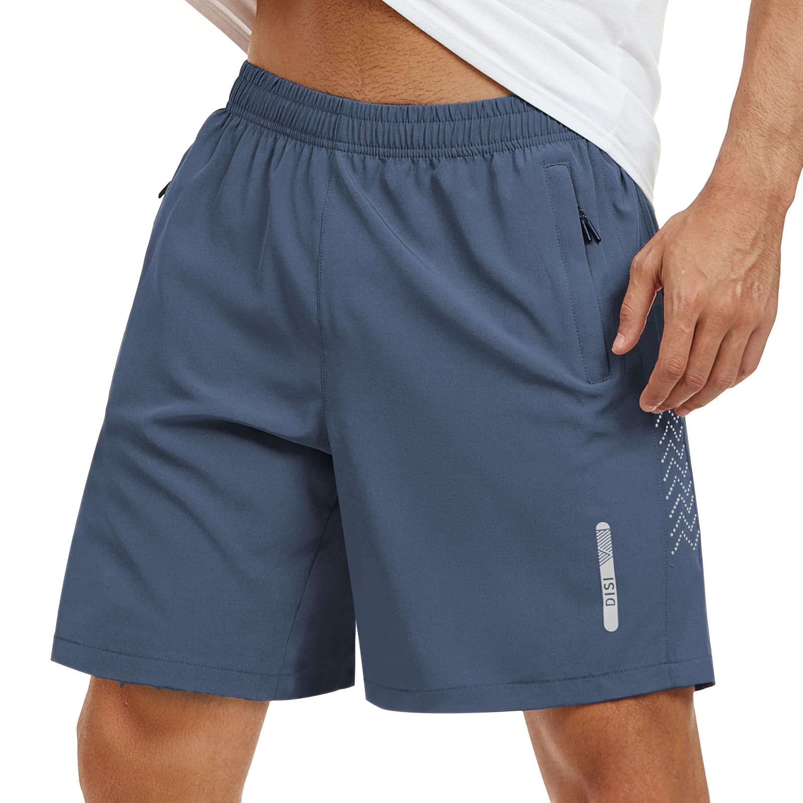 - Mens Athletic Shorts 7 Inch Quick Dry Running Sports Shorts Lightweight Workout Gym Shorts Elastic Waist Shorts with Pockets