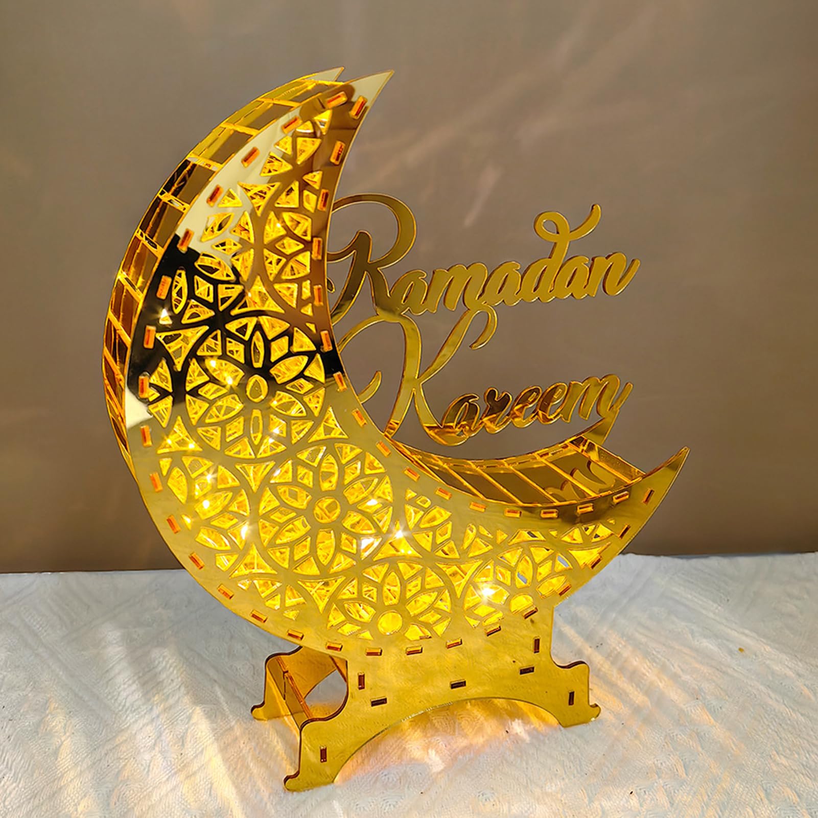 Halve maan met ster Ramadan decoratie Metaal Islamitisch Home Decor Eid Tree Moslim Housewarming - België